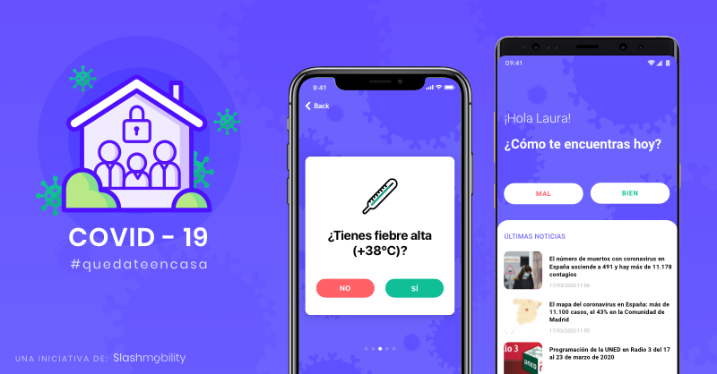Slashmobility desarrolla una app para contribuir a la contención del COVID-19
