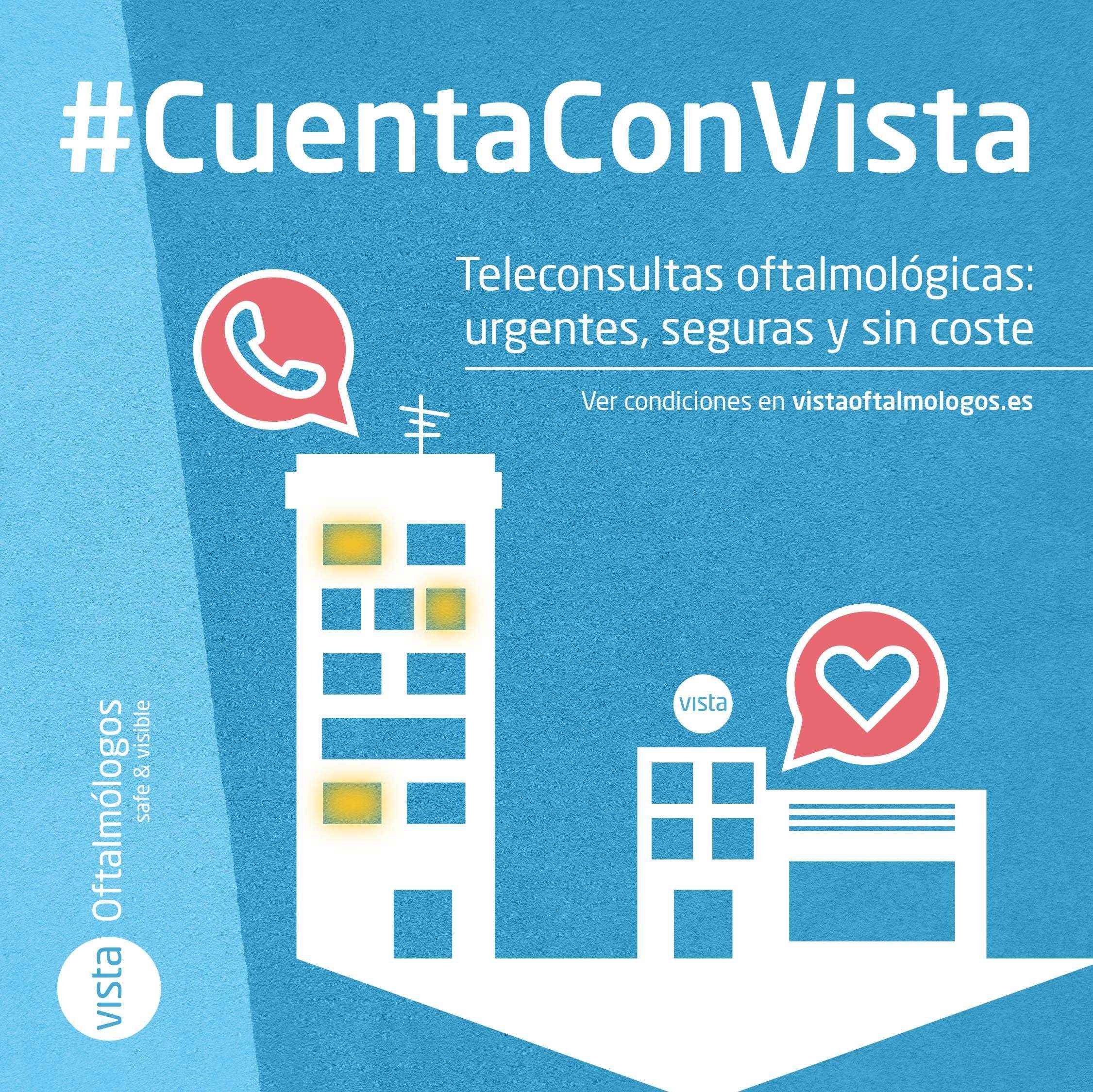 Vista Oftalmólogos atenderá urgencias oftalmológicas sin coste para contribuir a descongestionar los hospitales españoles