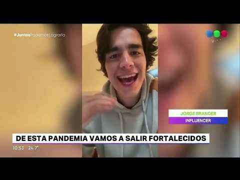 El joven emprendedor Jorge Branger lanza un "impactante" mensaje en tiempos de coronavirus