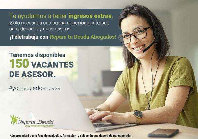 Repara tu Deuda, líderes en la ley de la segunda oportunidad oferta 150 puestos de trabajo a sus clientes