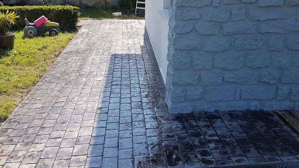 General Pavimentos presenta usos del hormigón impreso en decoración de exteriores