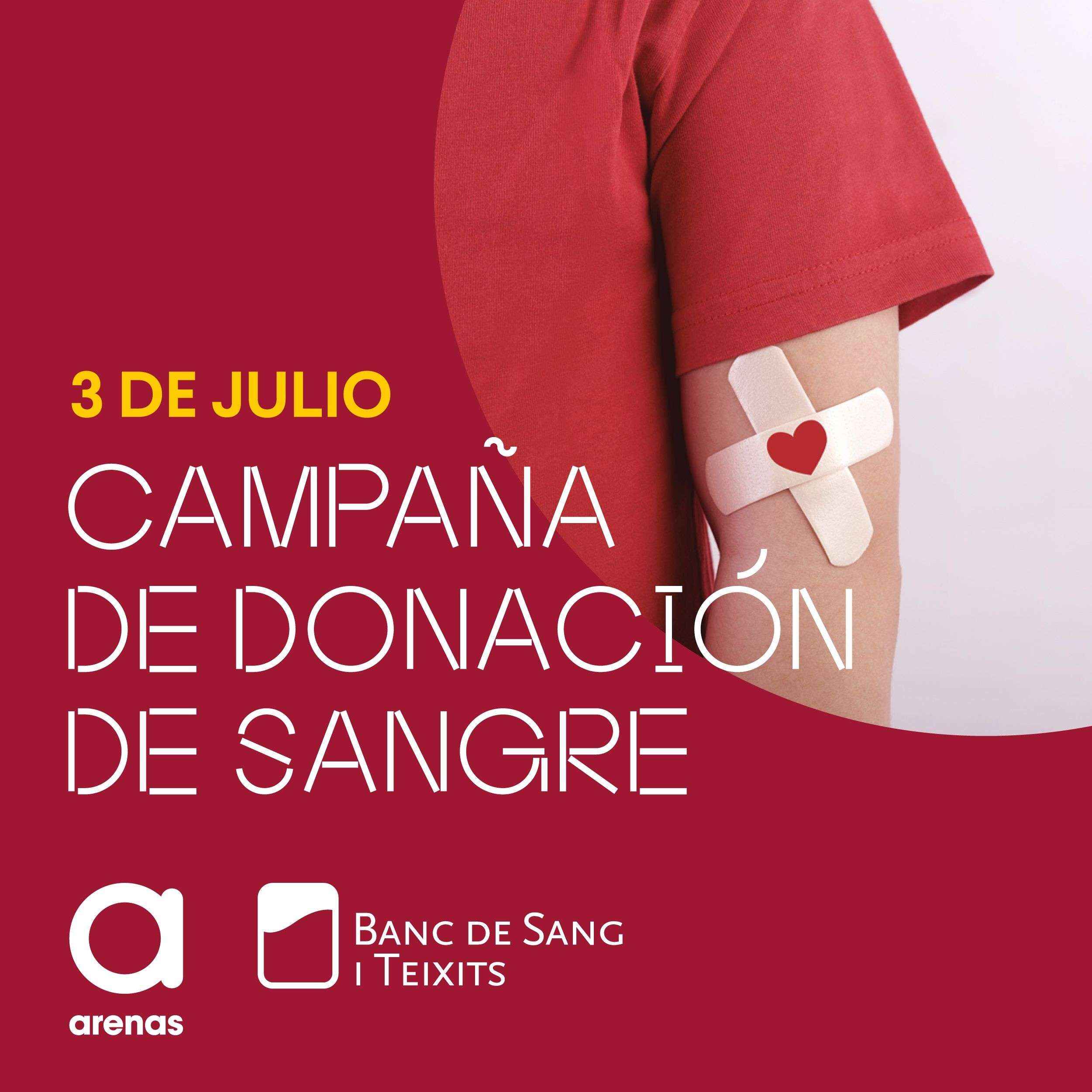 Arenas de Barcelona llevará a cabo una campaña de donación de sangre en colaboración con el Banc de Teixits