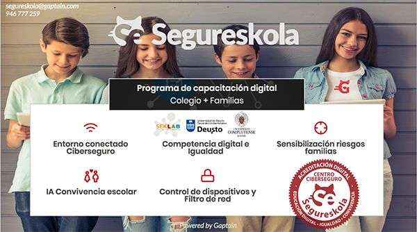 Segureskola, ciberseguridad en las aulas