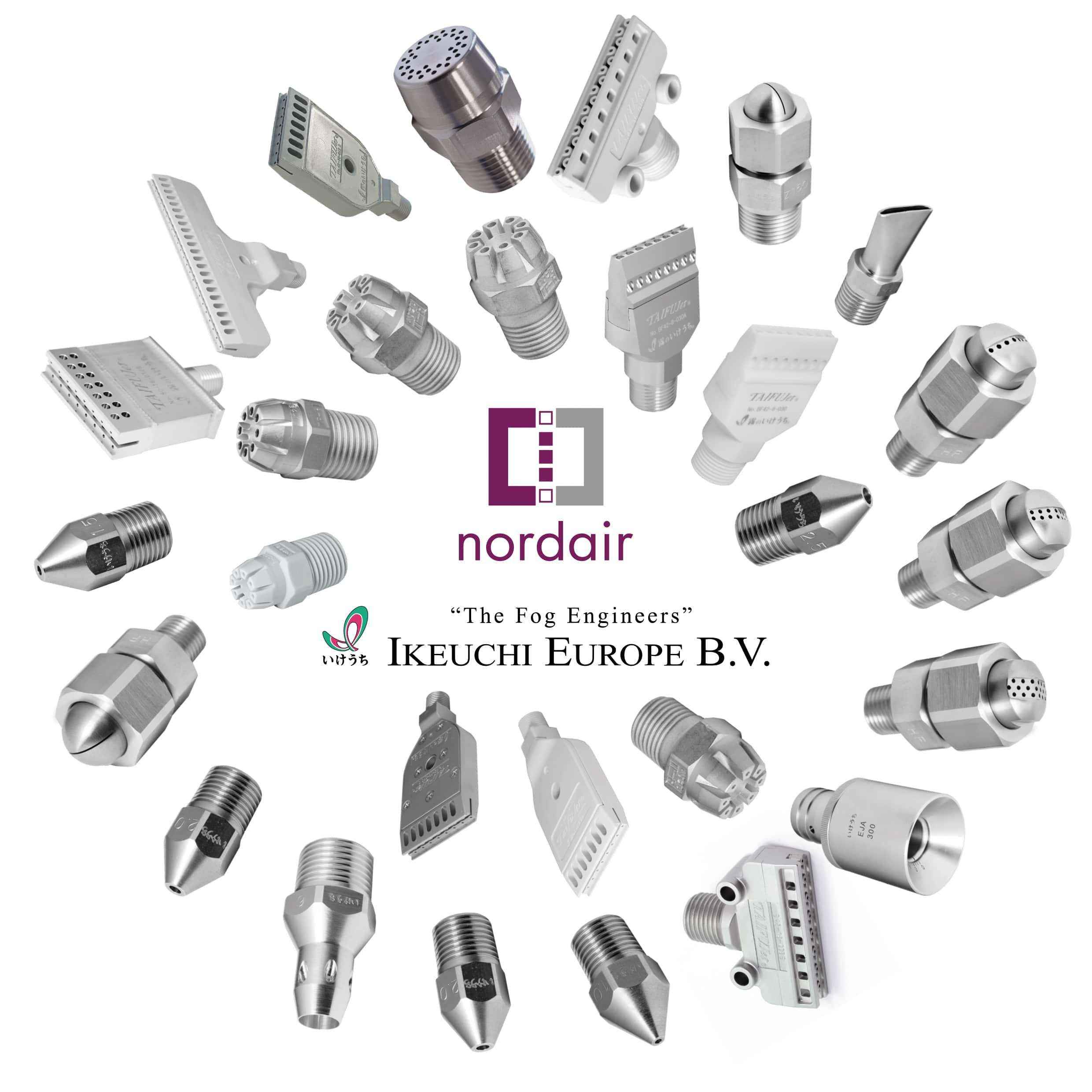 Nordair distribuye en exclusiva las boquillas Ikeuchi en España y Portugal