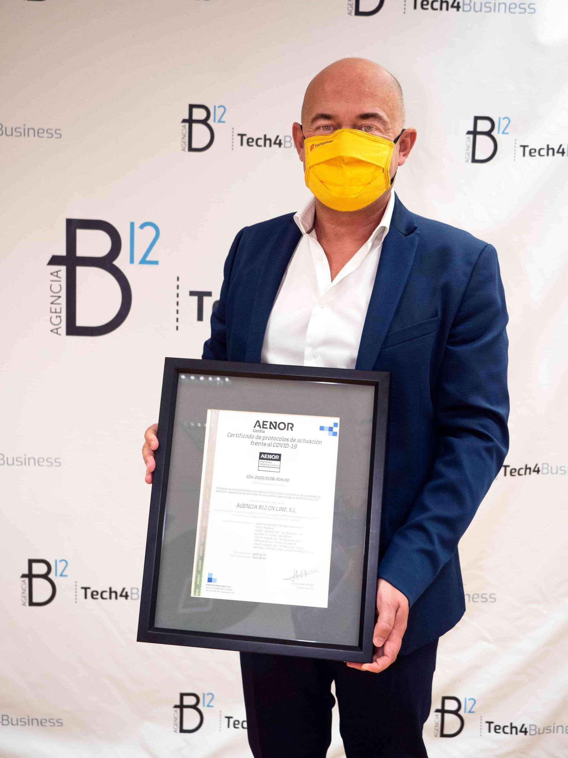 AENOR certifica a Agencia B12 frente al COVID-19