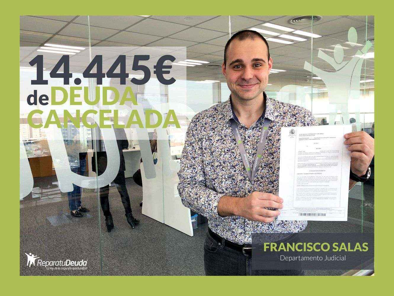 Repara tu Deuda Abogados cancela 14.445 euros con 17 bancos y financieras con la Ley de Segunda Oportunidad