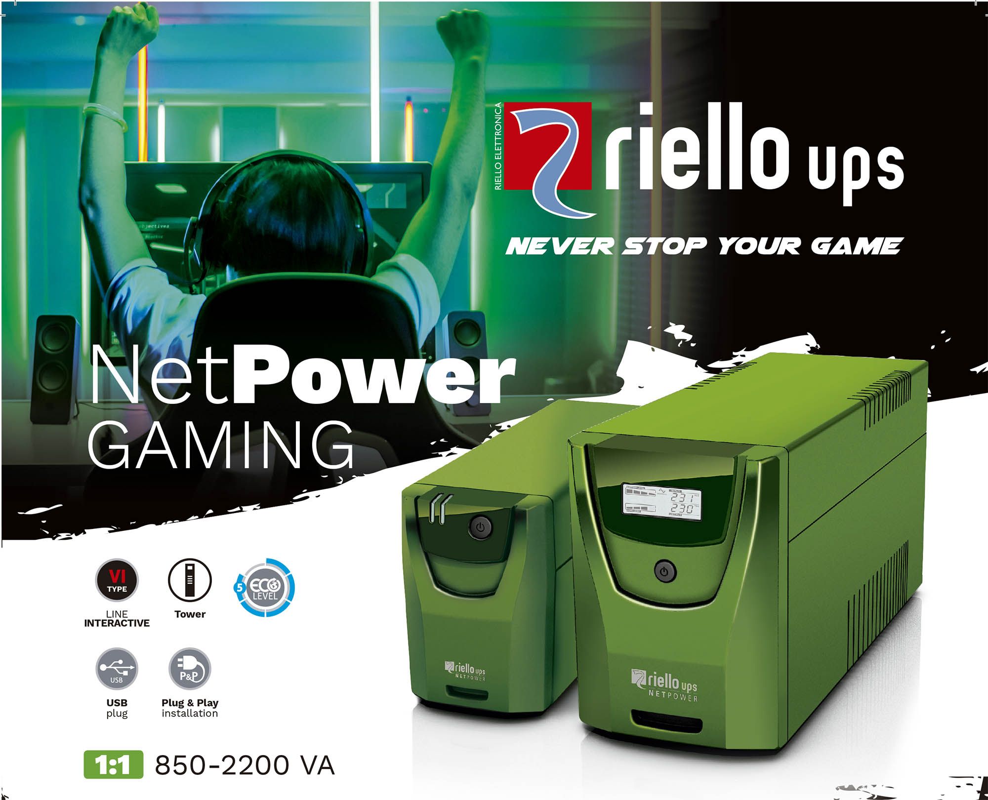 La última promoción de Riello Ups ofrece un 25% de descuento en gama Net Power Gaming
