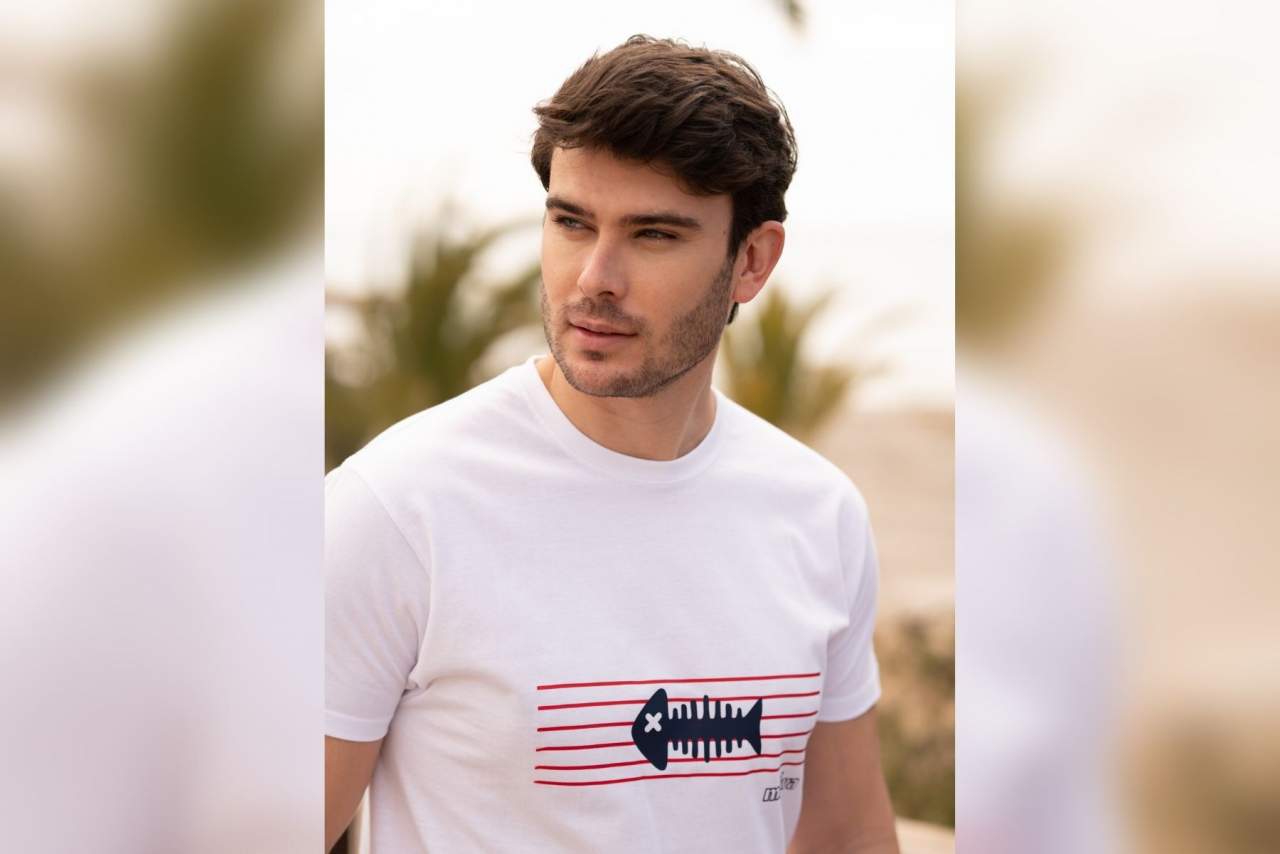 La tendencia de la camiseta raspa pescado Maiwa