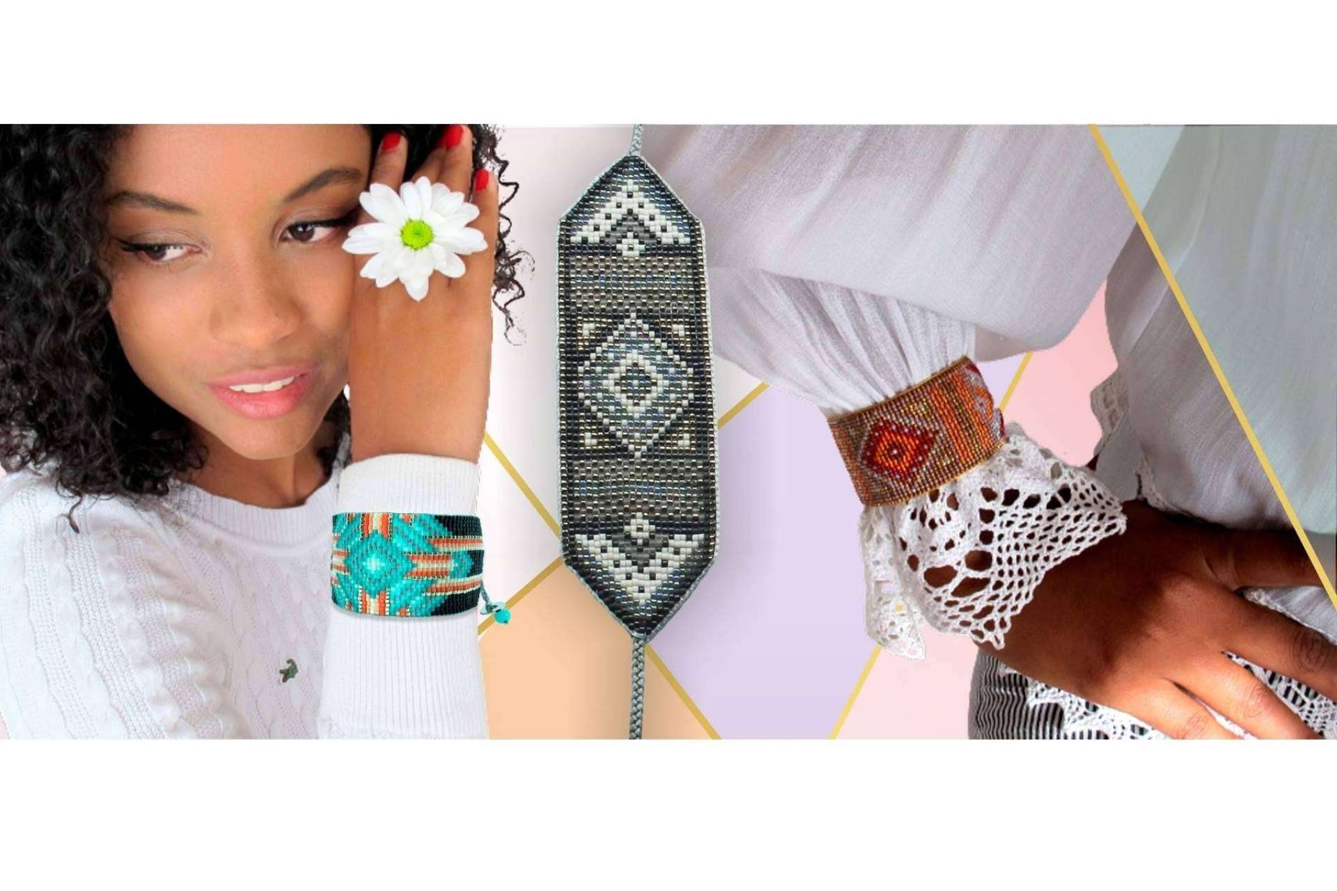 La historia que se esconde detrás de los diseños de pulseras con cristales Miyuki de DKARY