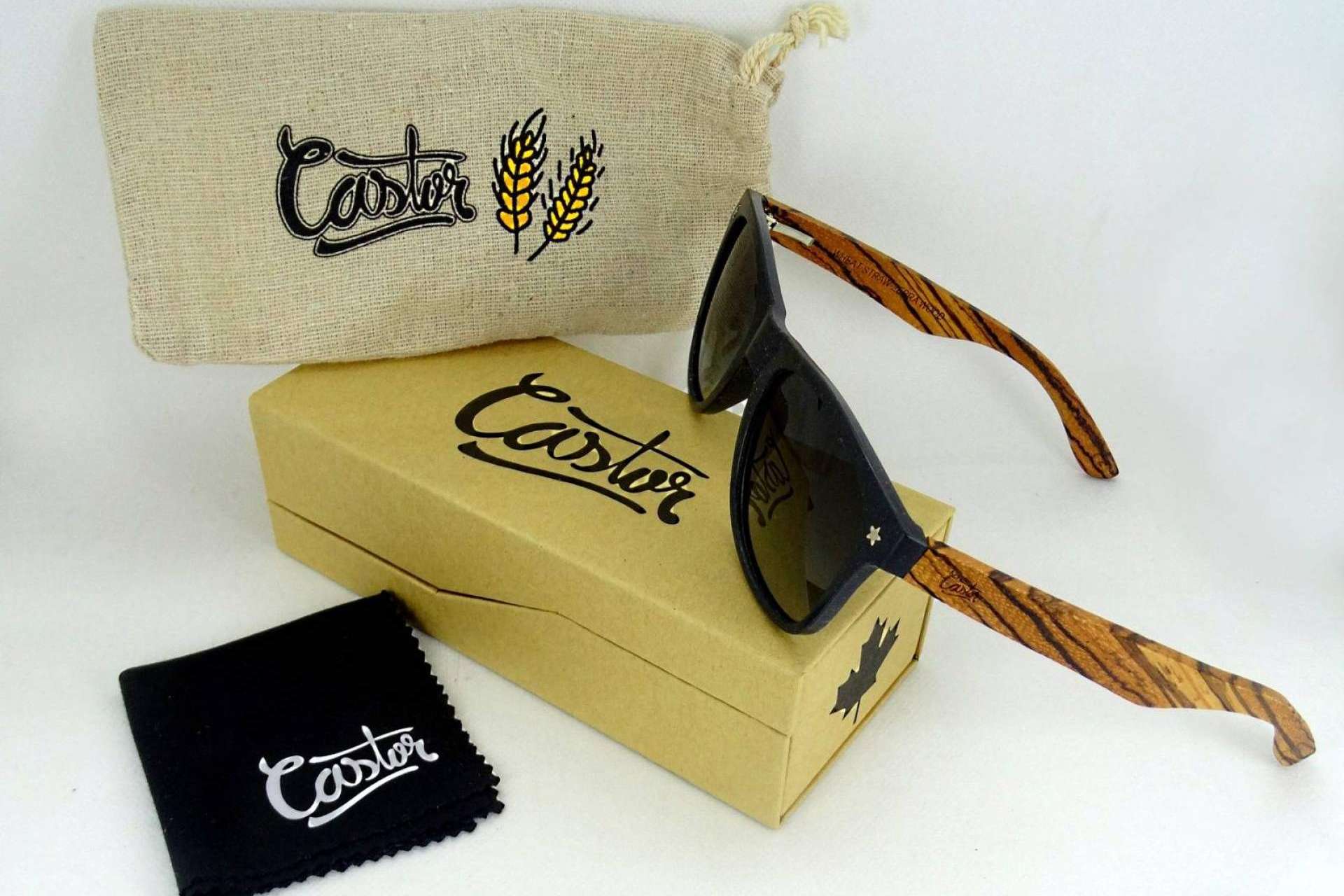 Las gafas de sol elaboradas a partir de fibra de paja de trigo, de Castor Sunglasses