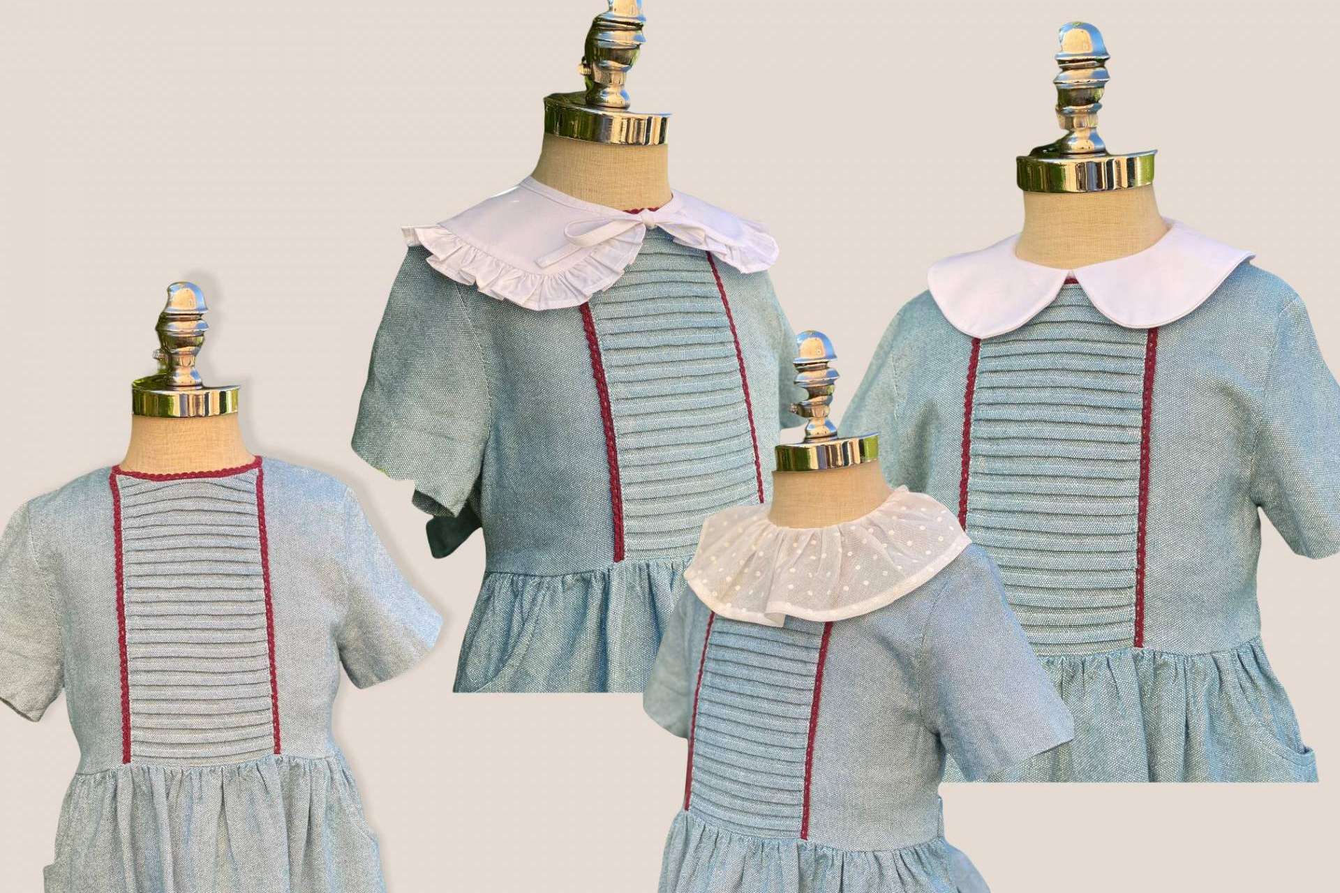 Adornar las camisas de los hijos con los cuellos infantiles: VinicaMoon