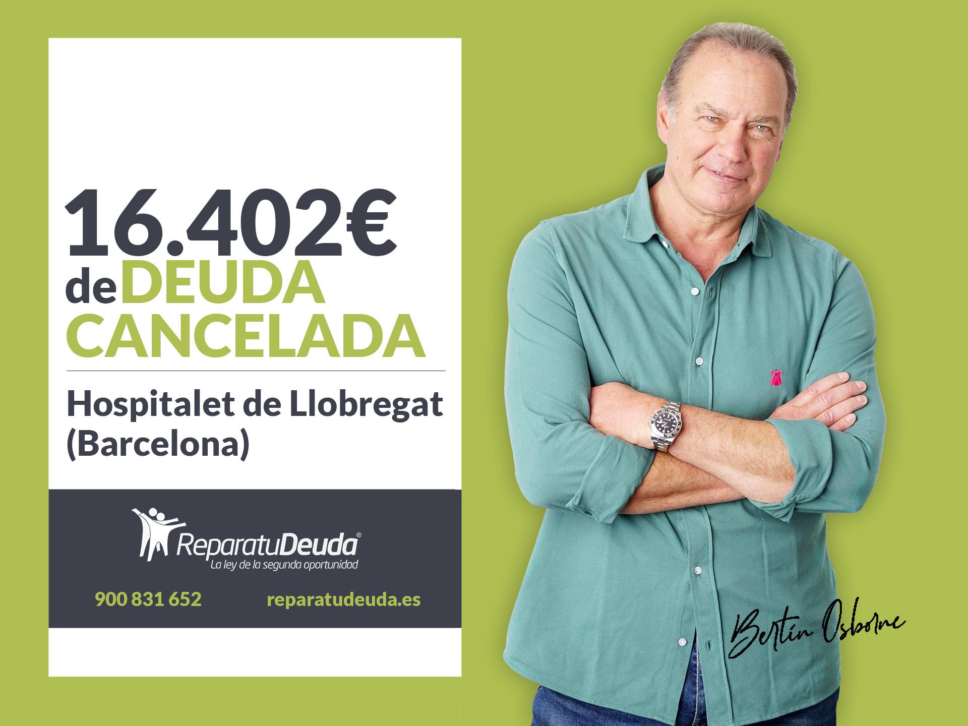 Repara tu Deuda cancela 16.402€ en L'Hospitalet de Llobregat (Barcelona) con la Ley de Segunda Oportunidad
