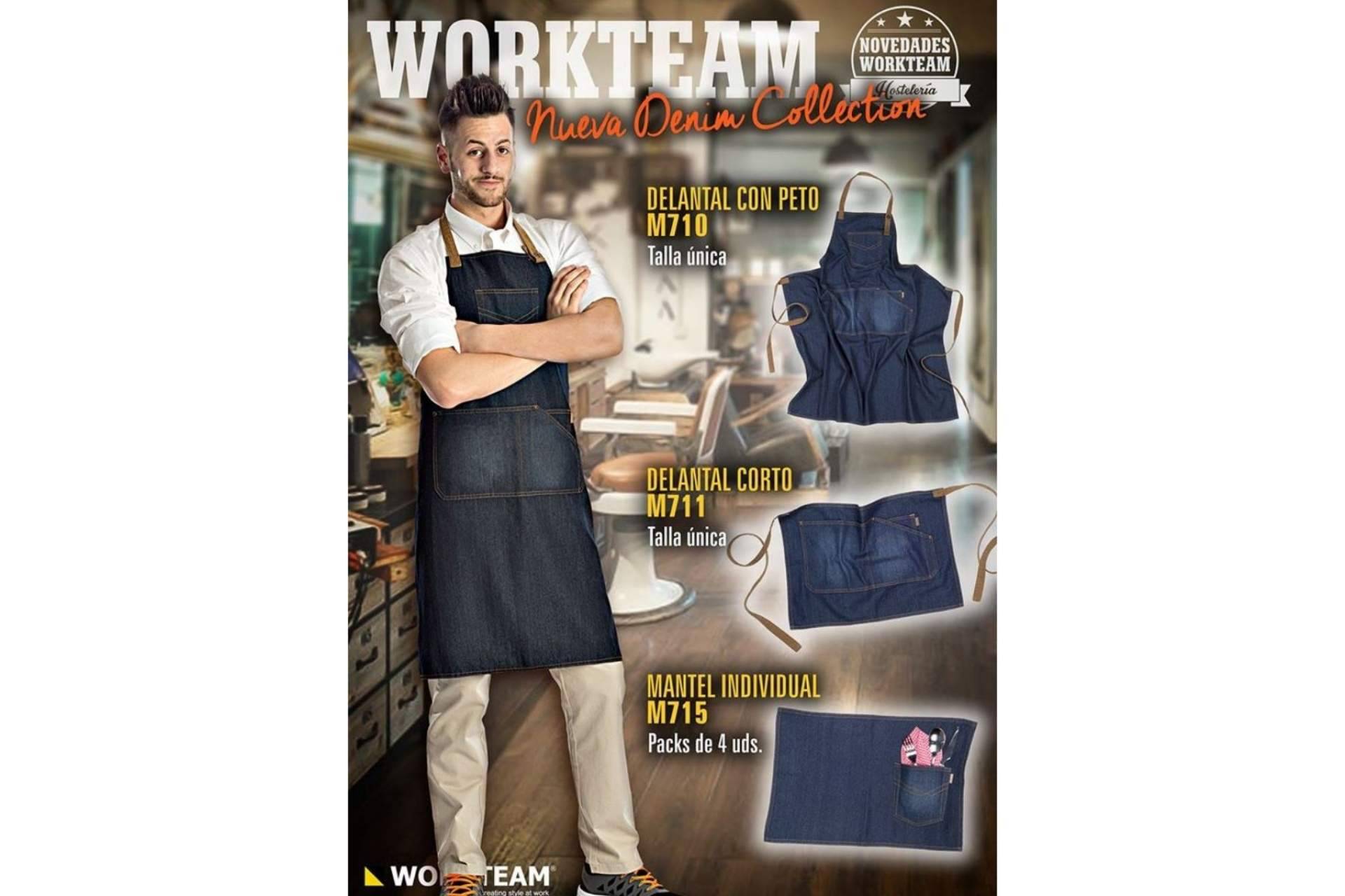 Adquirir los delantales vaqueros de Workteam de forma rápida y cómoda a través de Promofactory