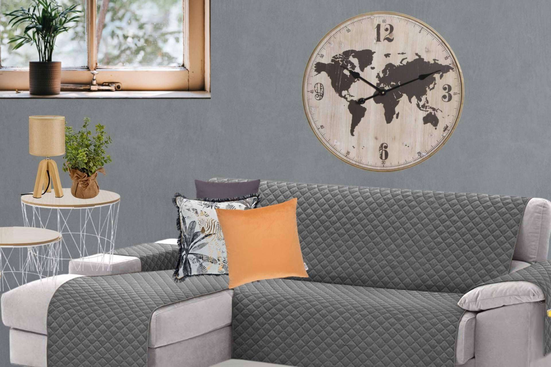 Iglú Tiendas ofrece una combinación de cojines con relleno y fundas de sofá para ambientar el comedor