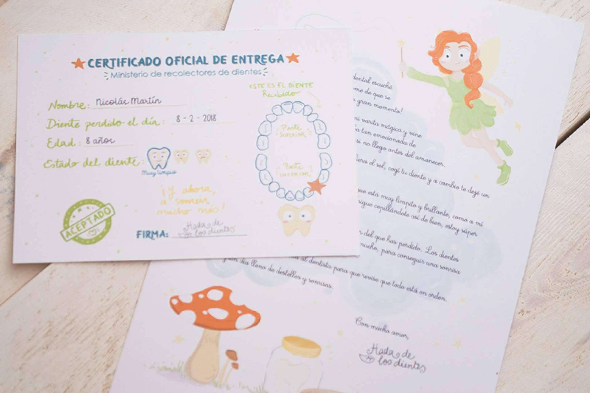 Animar a los más pequeños con fantasía ante la caída de sus primeros dientes con la carta personalizada del Hada de los Dientes