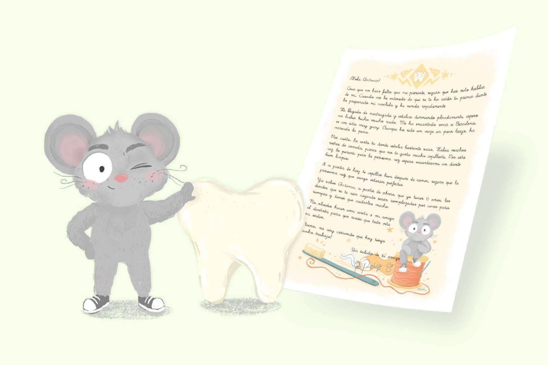 Una carta personalizada escrita por el Ratoncito Pérez, la forma de mantener la ilusión y la fantasía en los niños que están perdiendo los dientes