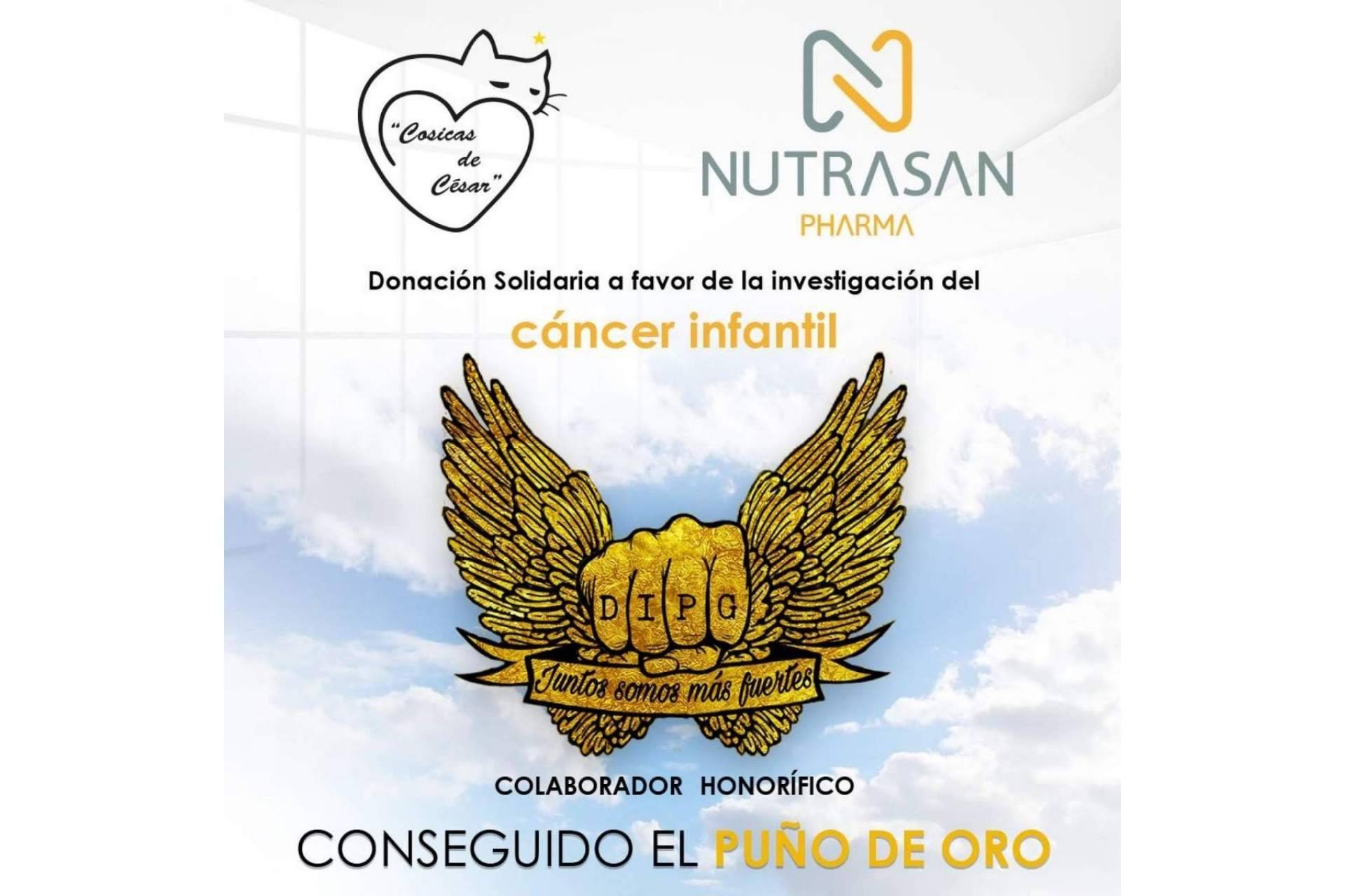 Nutrasan Pharma se compromete a realizar acciones sociales y destina parte de los beneficios a la lucha contra el cáncer infantil