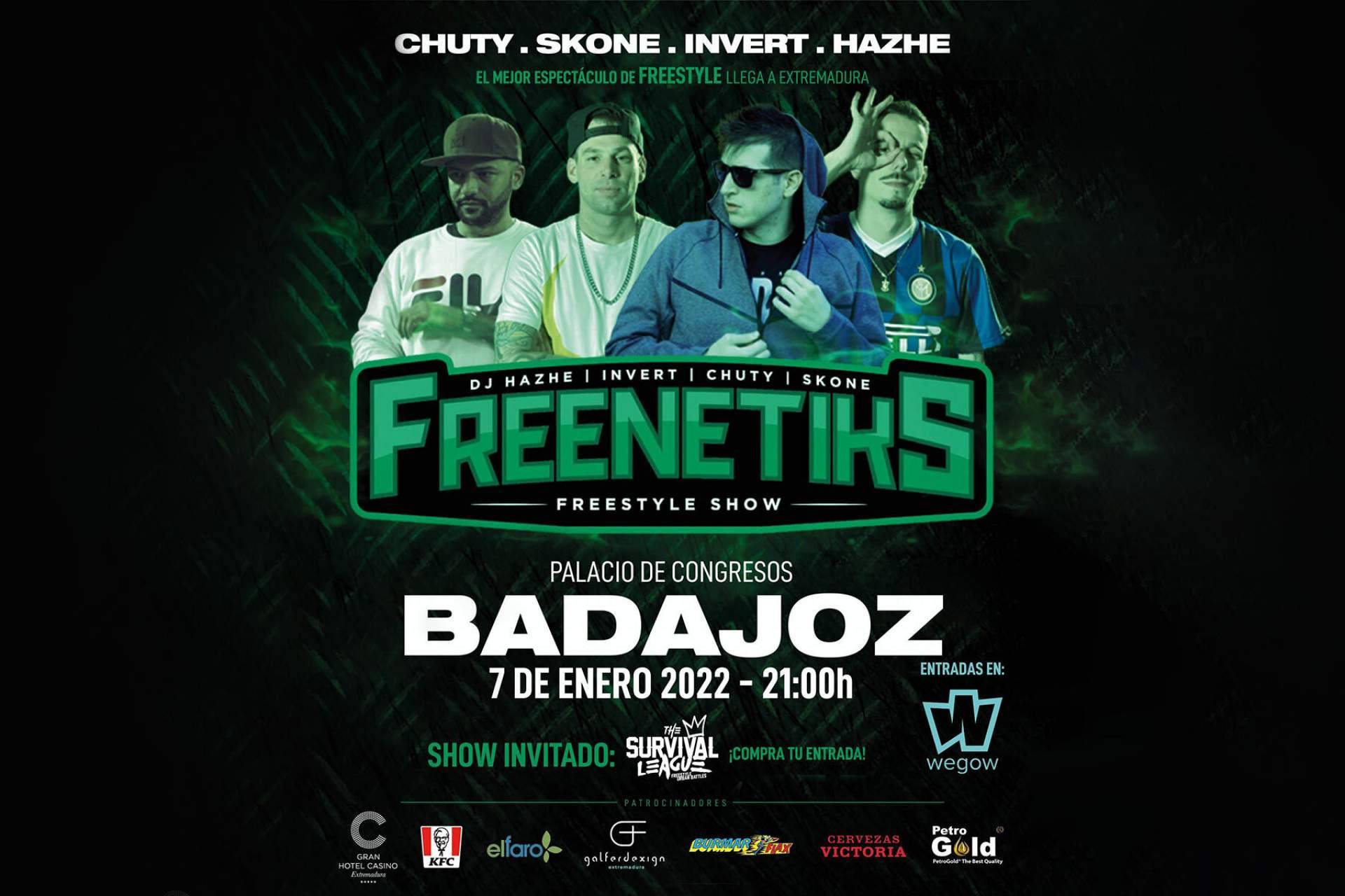 Badajoz acoge a Freenetiks con un show nacional de freestyle