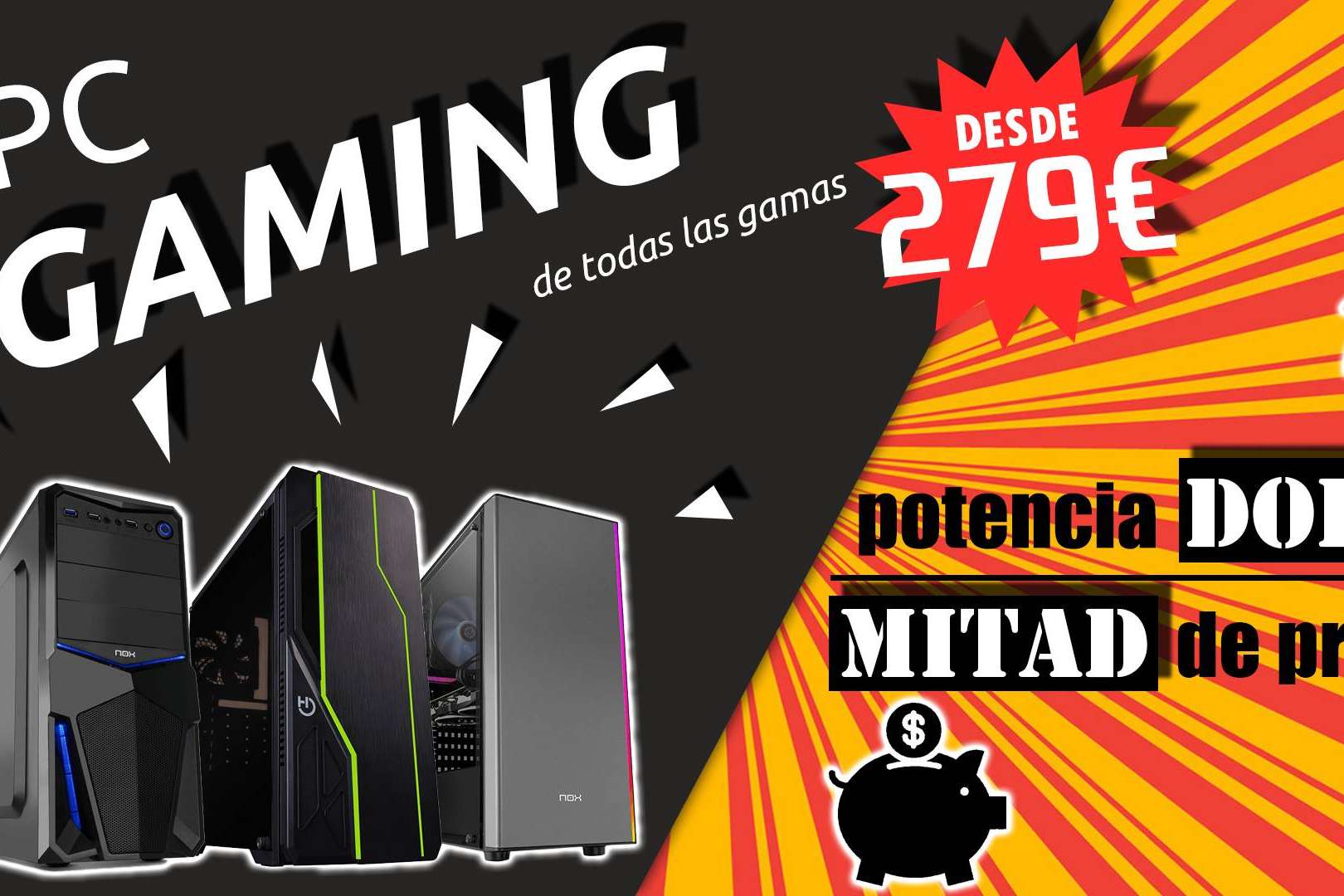 Las ventajas de los ordenadores para oficinas, de uso doméstico y gamers montados a piezas de la mano de PC Gangas