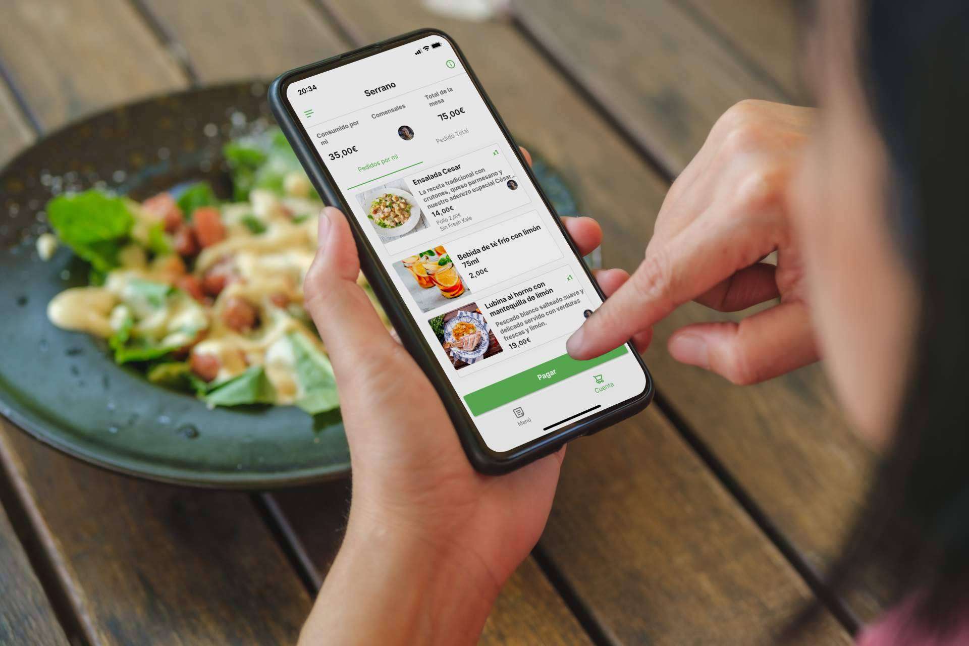 Disminuir los errores en las comandas de un restaurante mediante esta app para pedir y pagar desde el móvil, Order In