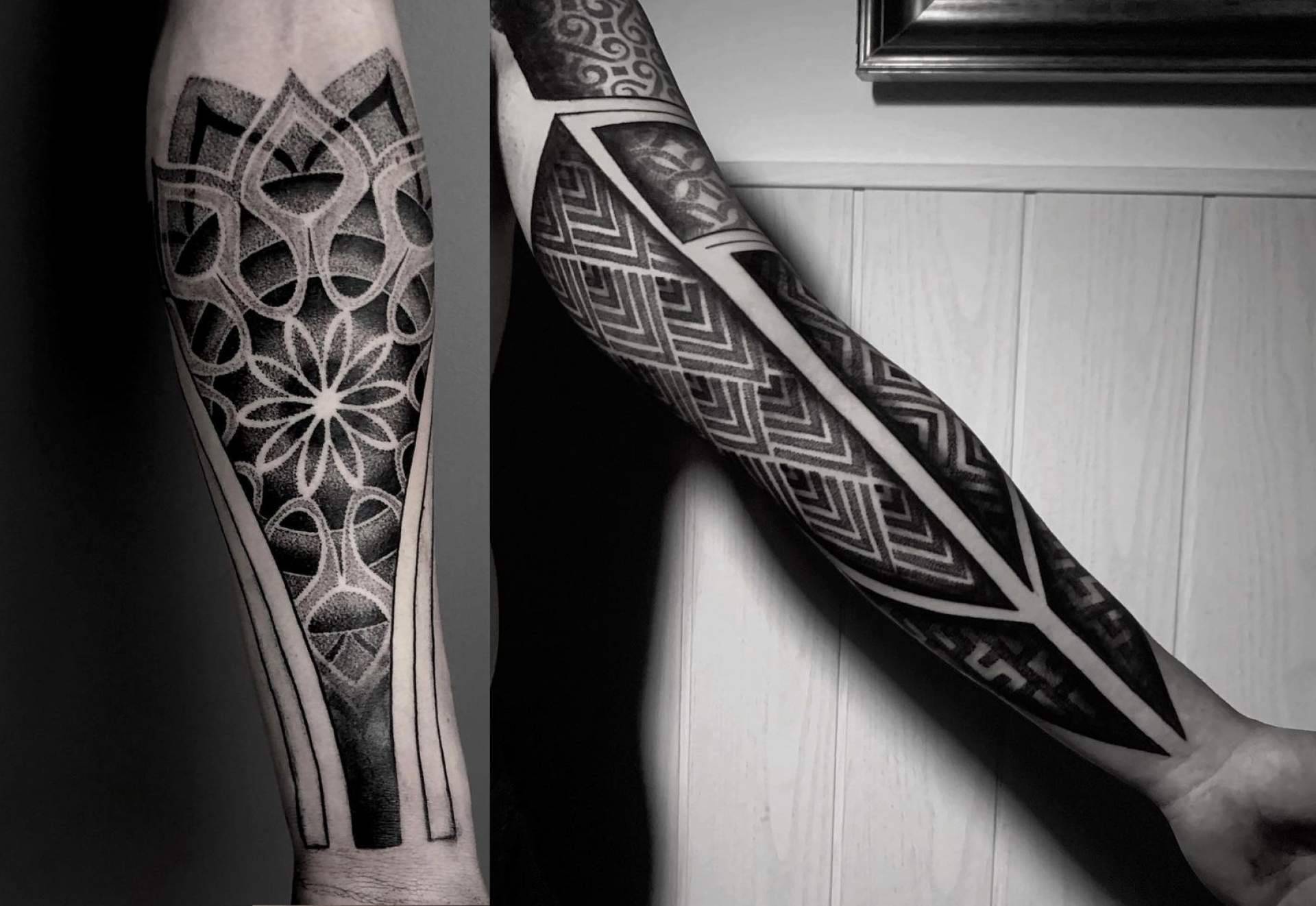 Tatuajes blackwork en Barcelona de la mano de Steel Of Doom