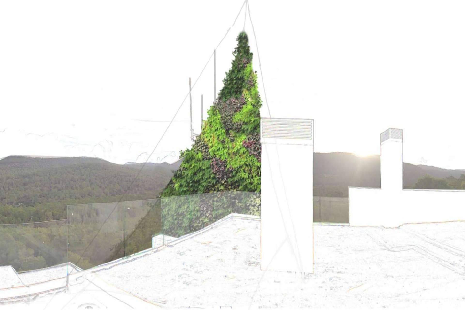 Una promoción en Ibiza que soluciona el problema visual de la antena de telecomunicaciones es Vadella 64
