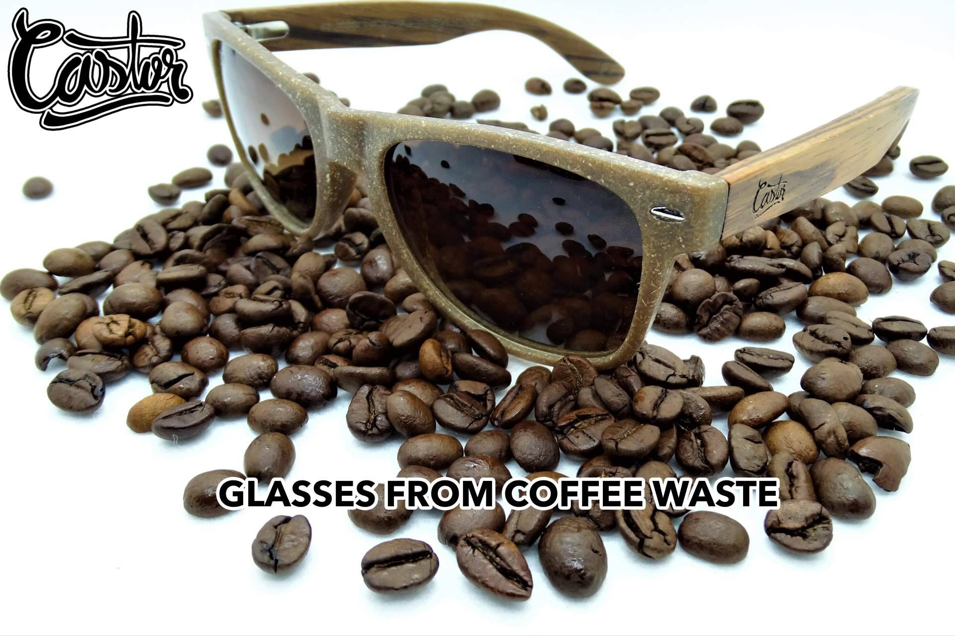Way Coffee, las gafas hechas de café natural y lino disponibles en Castor Sunglasses