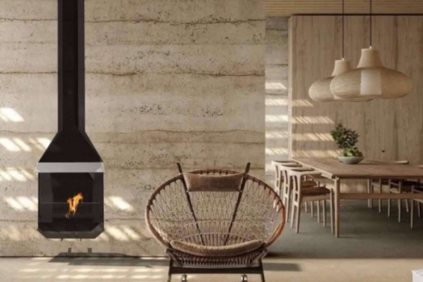 DAE ofrece chimeneas funcionales en invierno y esculturas en verano