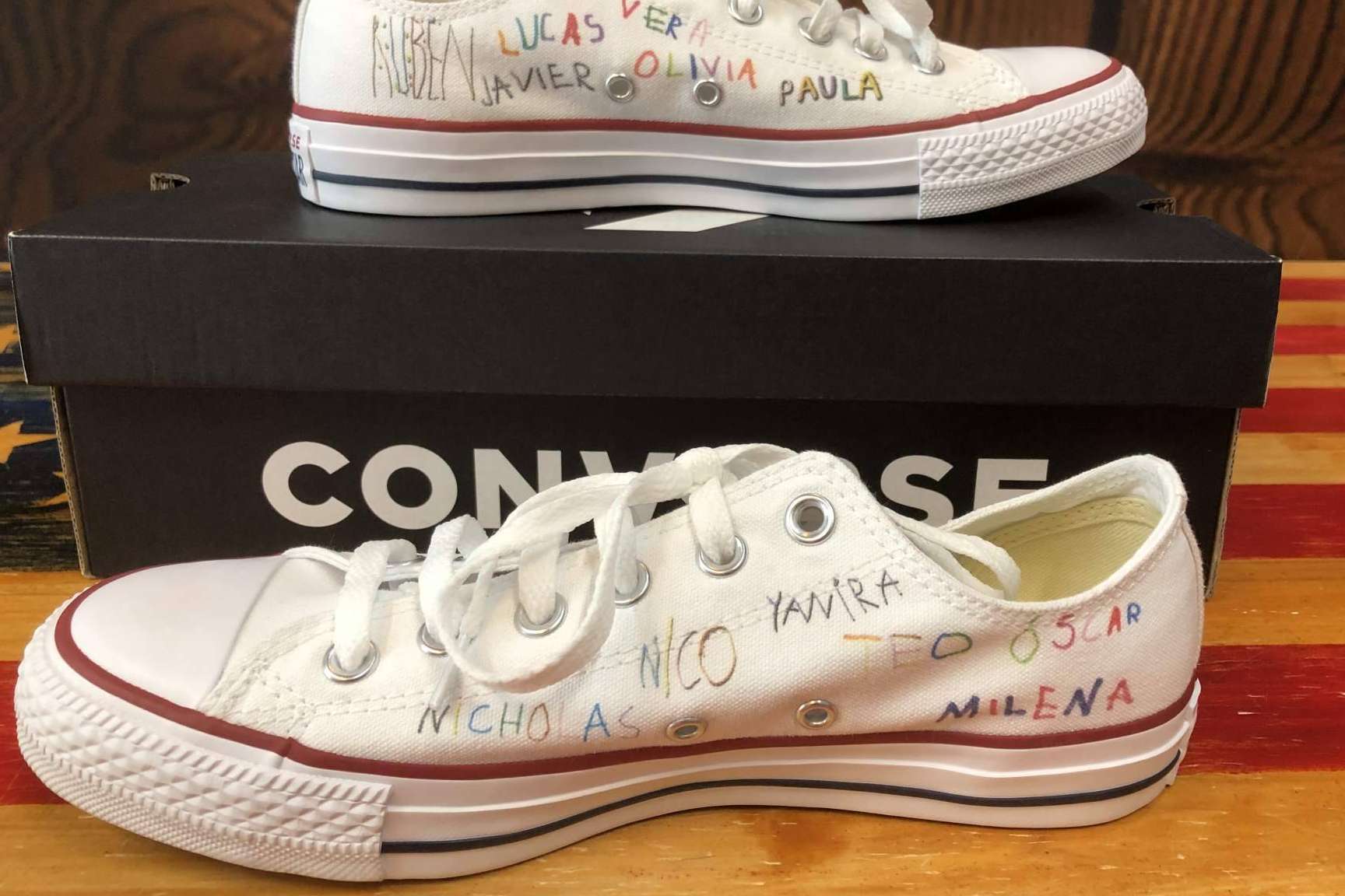 Las zapatillas personalizadas de AMM Aerografía