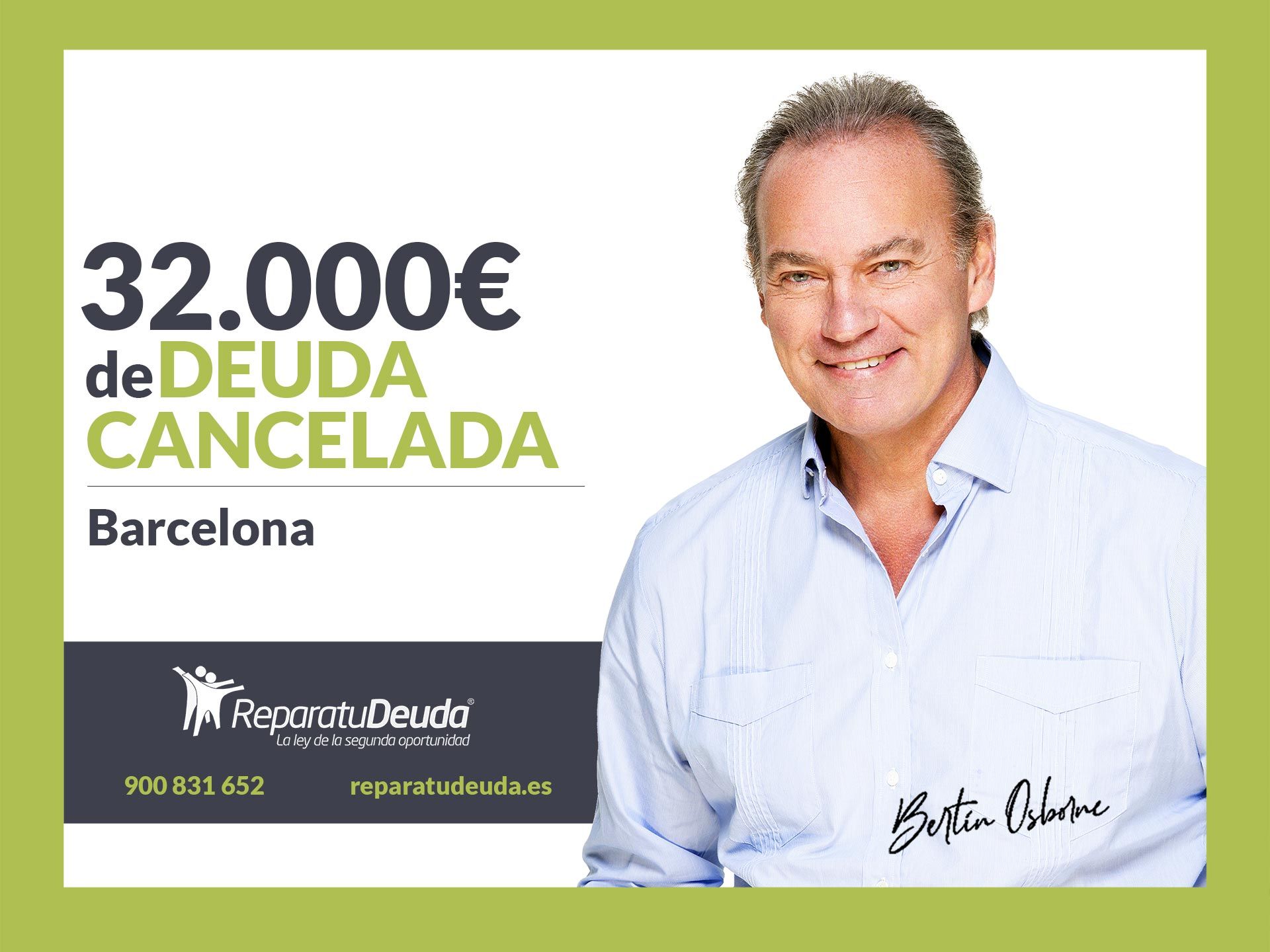 Repara tu Deuda Abogados cancela 32.000€ en Barcelona (Catalunya) con la Ley de Segunda Oportunidad