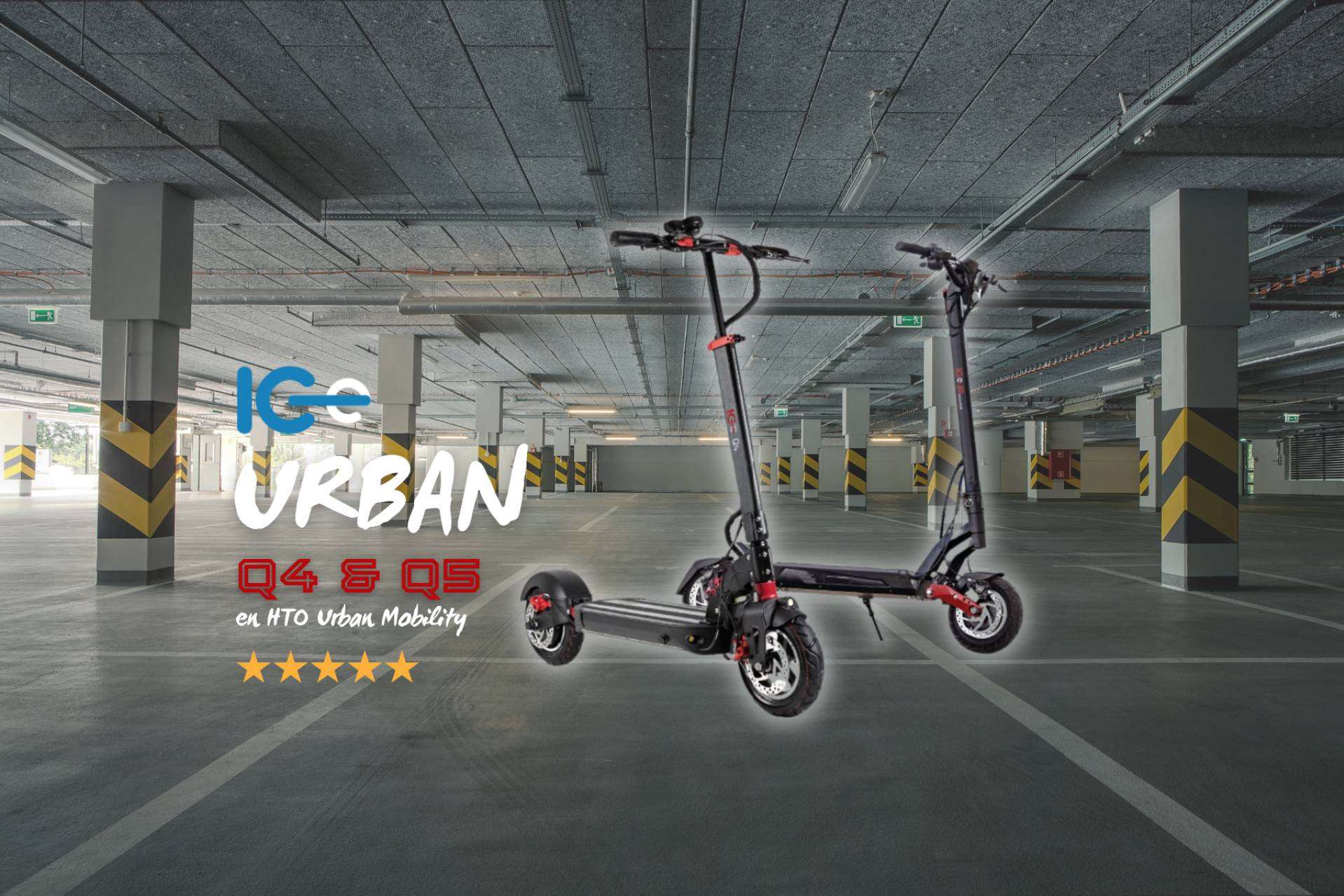 Patinetes eléctricos de la marca IC-e Scooter con HTO Urban Mobility