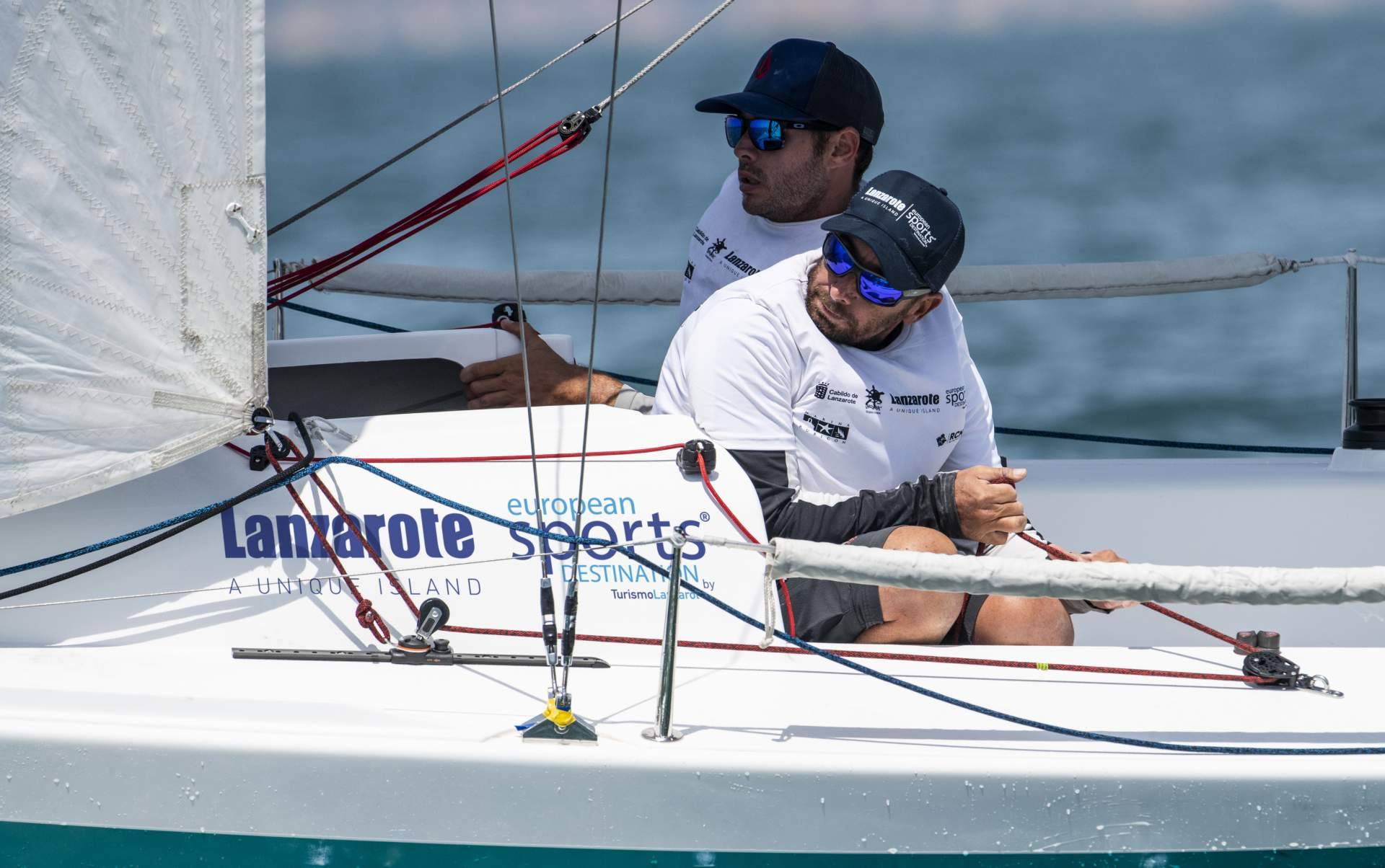 Lanzarote evoluciona de manera positiva en la Liga Europea de Vela