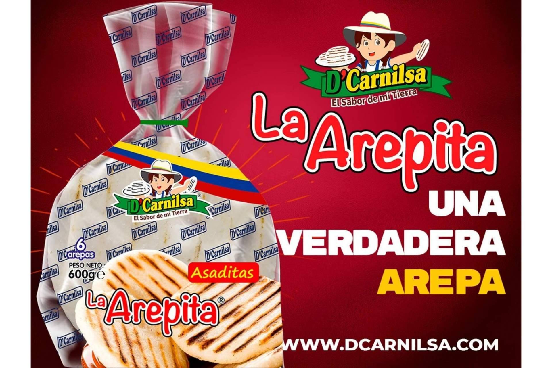 D’Carnilsa dispone de la auténtica arepa colombiana en lista para ser rellenadas y consumida