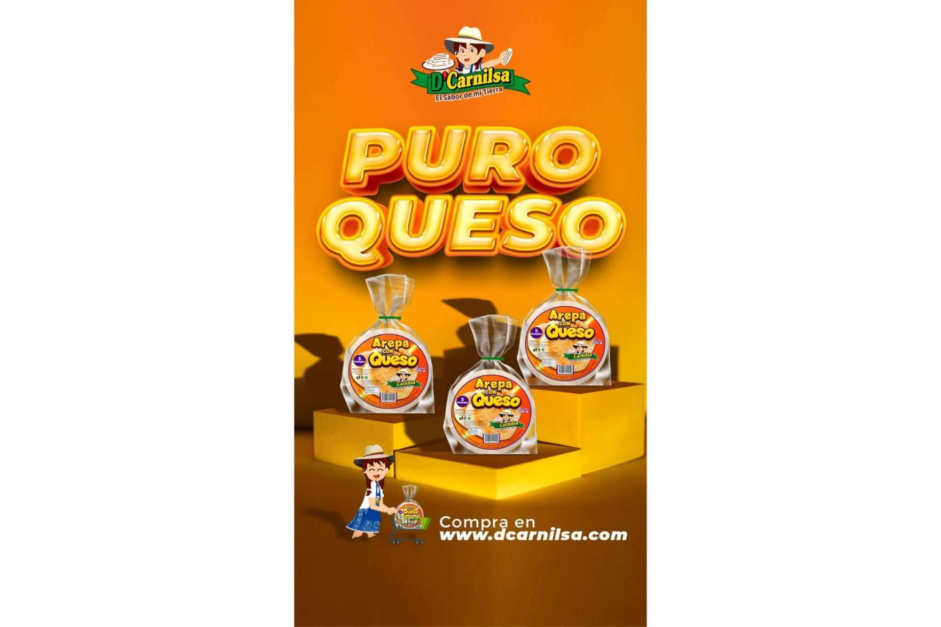D’Carnilsa comercializa la auténtica arepa de queso colombiana