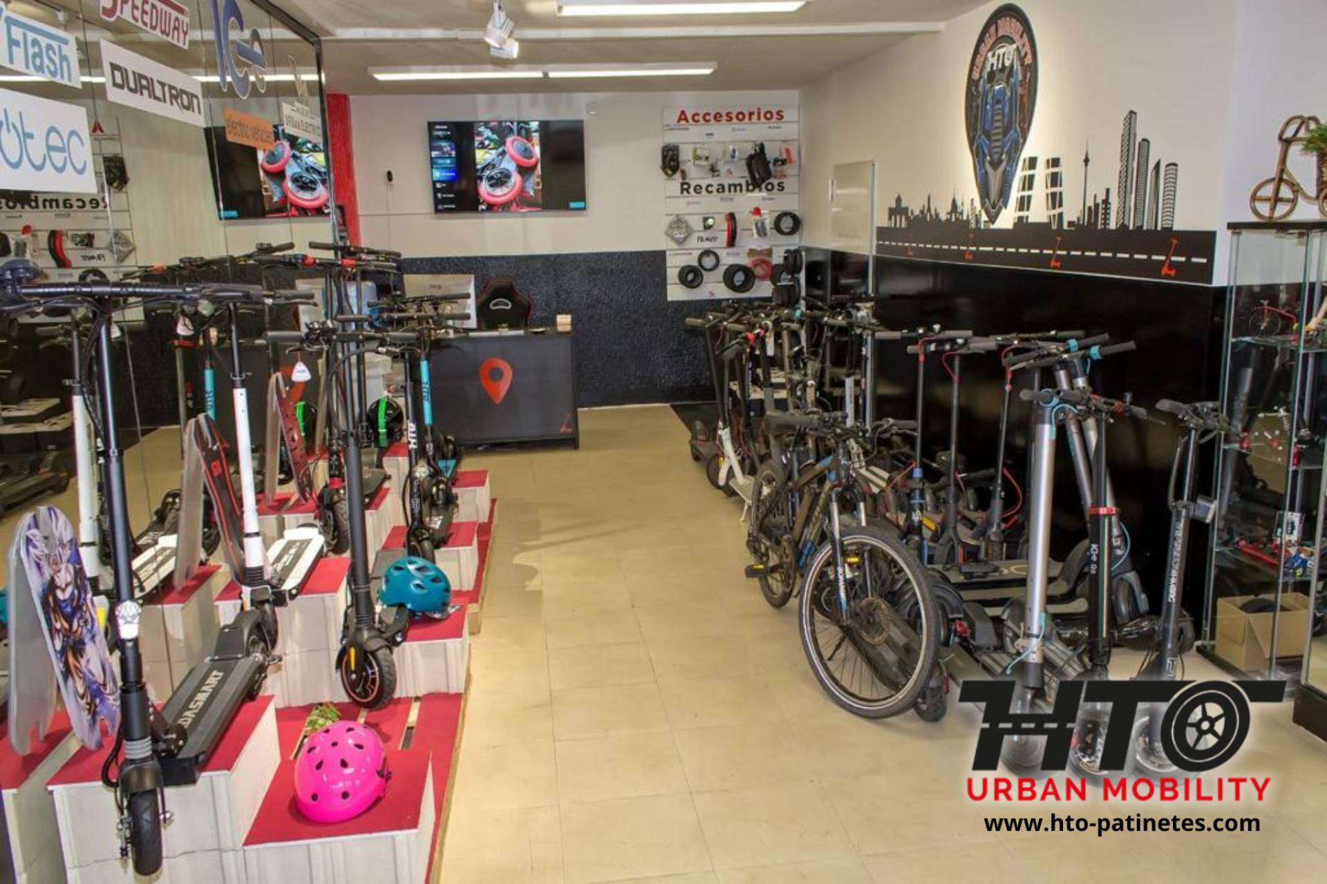 Servicios de reparación de patinetes eléctricos con HTO Urban Mobility