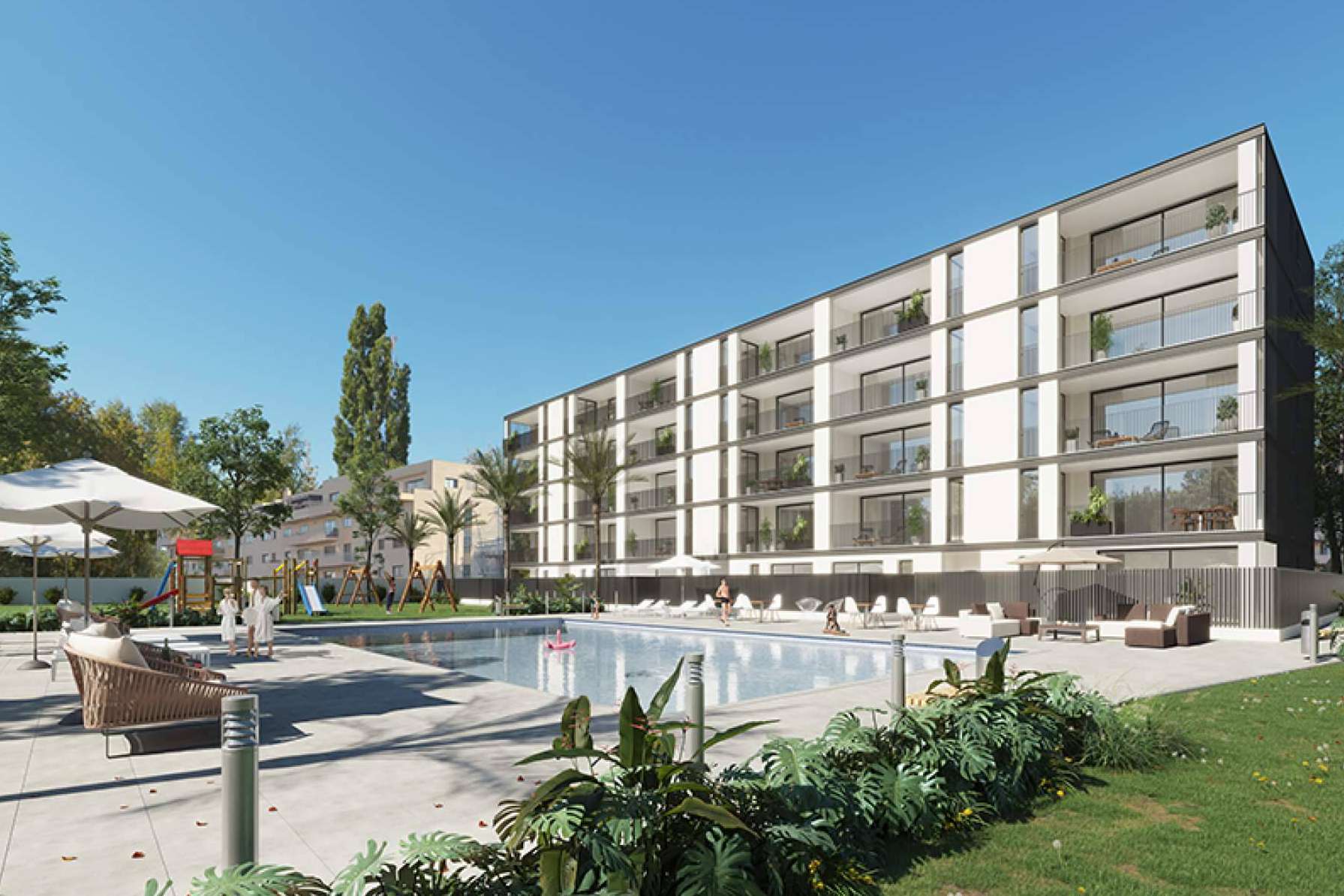 Renders de exteriores hiperrealistas para la promoción inmobiliaria, de la mano de VisualRE