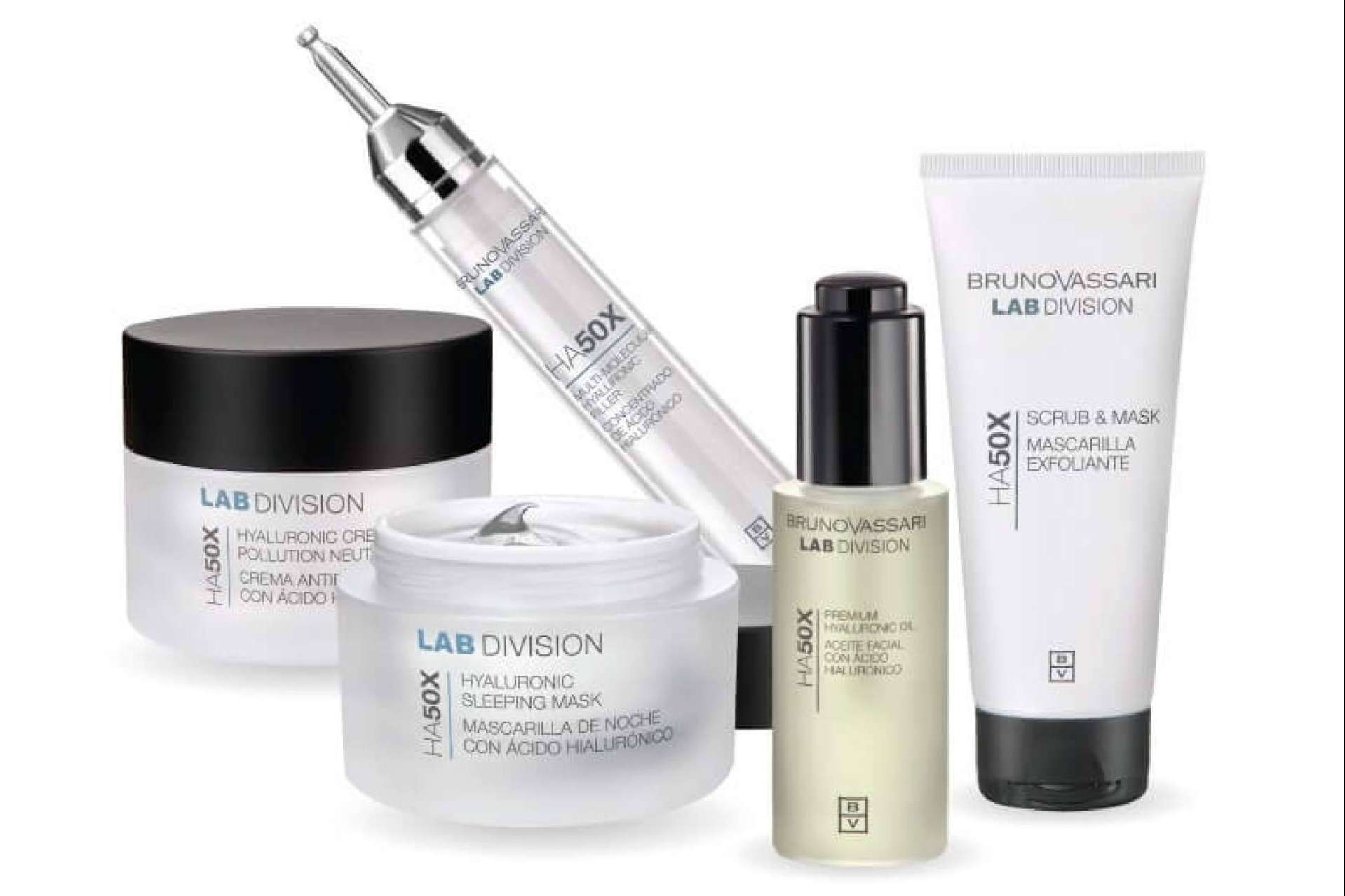 Cosmética facial antiedad y antipolución como HA50X de Bruno Vassari, ya disponible en Llarcó