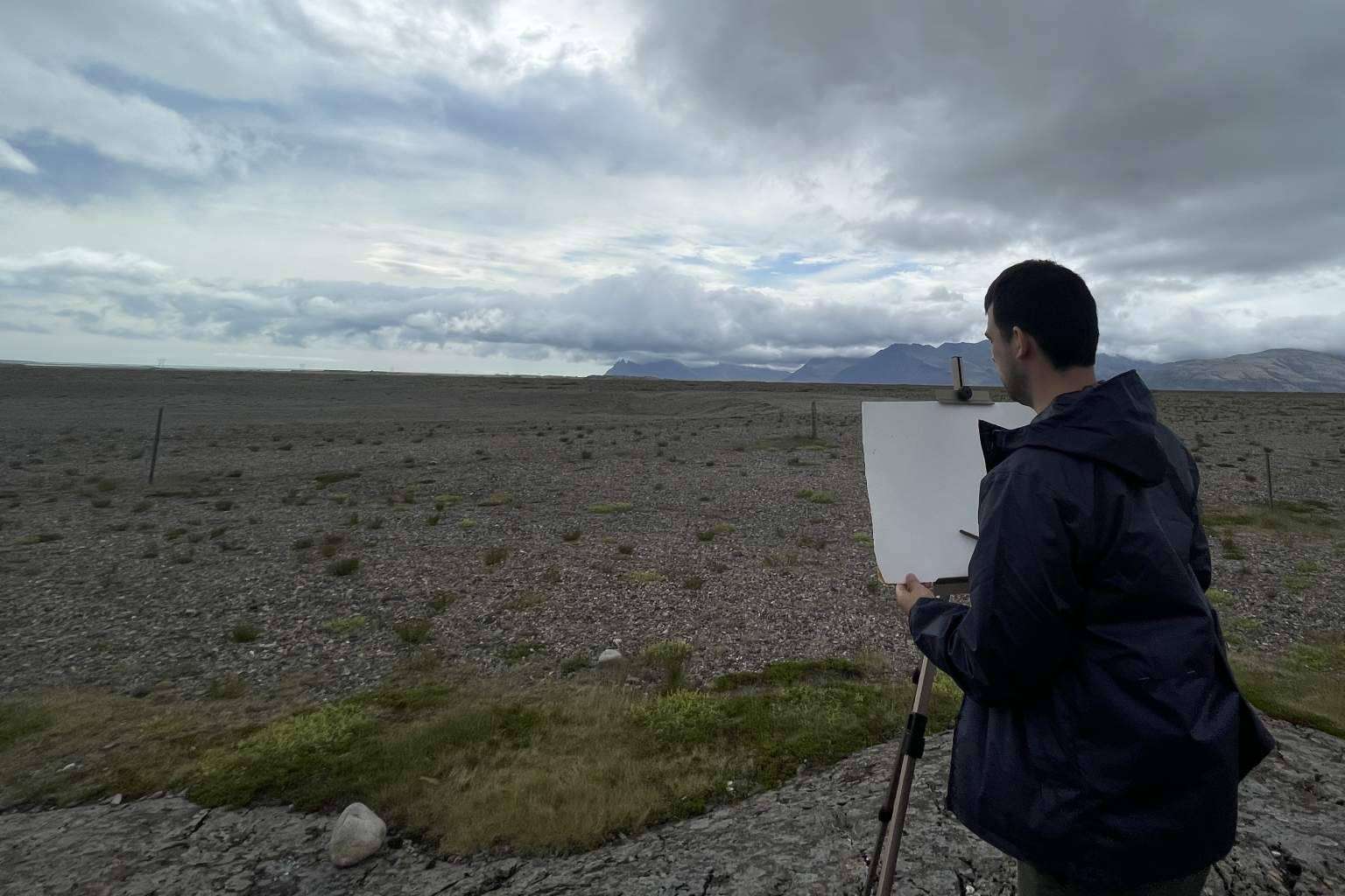 El artista que ha sido jurado en la exposición más importante de acuarela en Islandia, Vicente García Fuentes
