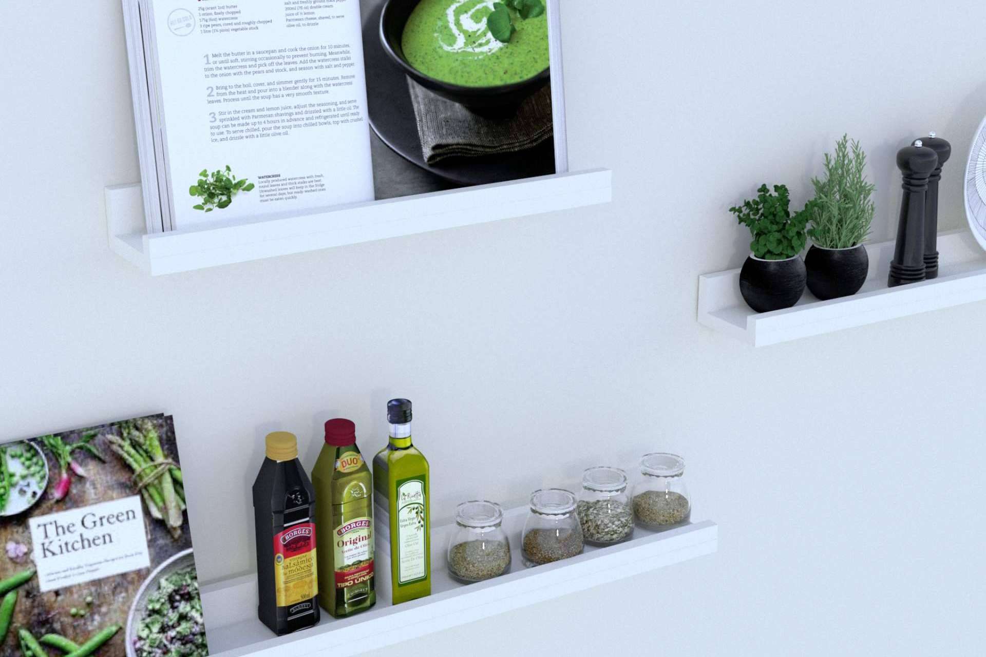 Henor Mobiliario y sus modelos para decorar el hogar con baldas