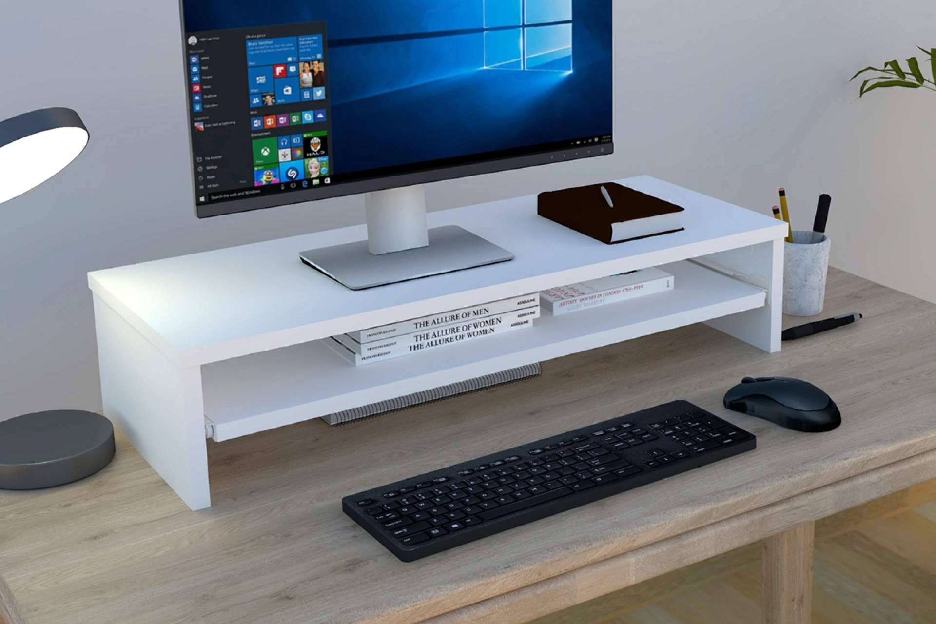 Adquirir bandejas portateclado y soportes de monitor con Henor Mobiliario