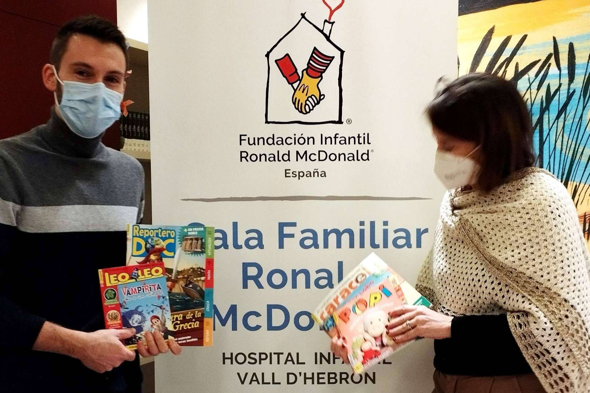 Bayard Educación dona sus revistas infantiles educativas a la Fundación Ronald McDonald del Hospital Vall d’Hebron de Barcelona