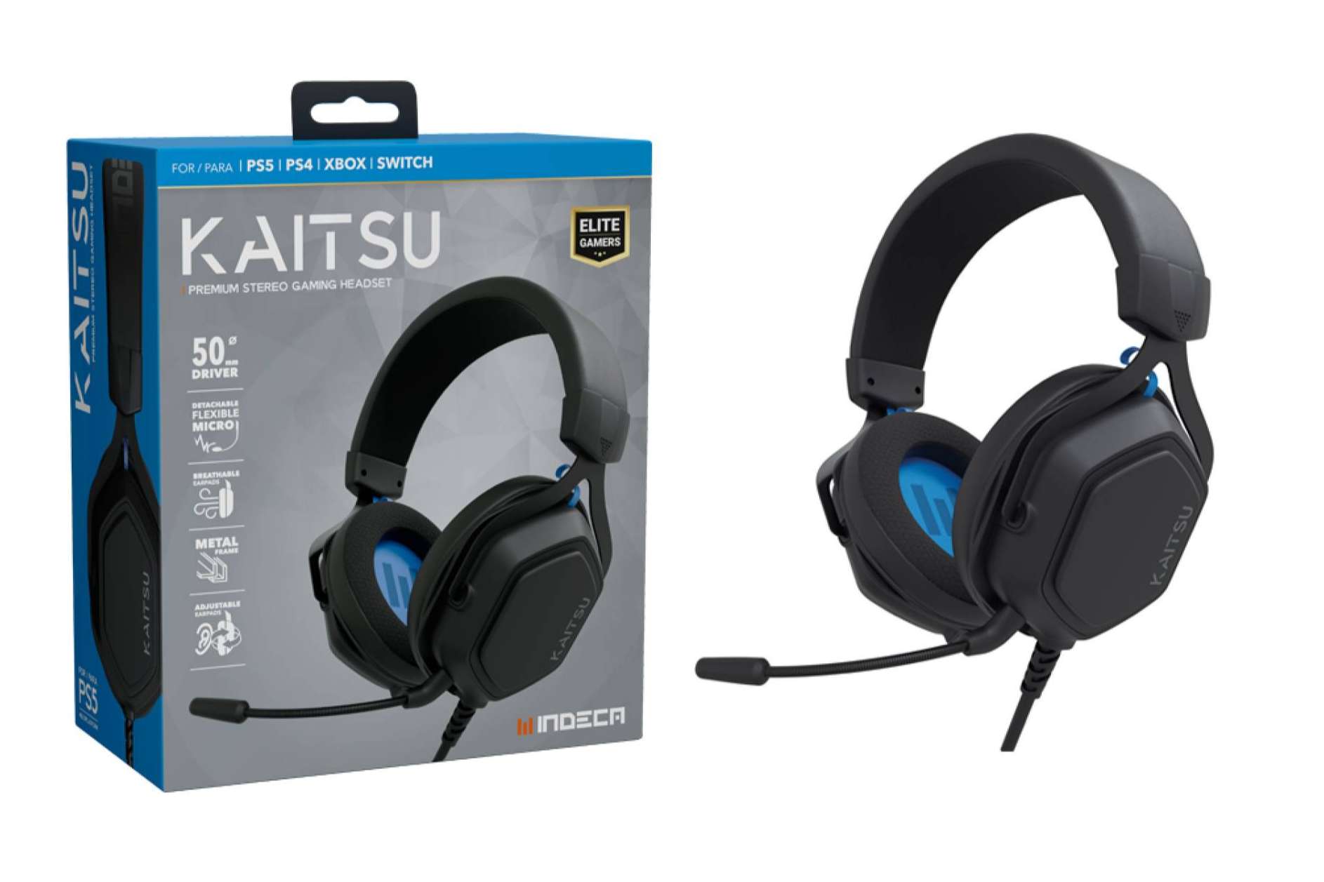 Distintas opciones de auriculares de Indeca Business, con diferentes precios, colores y modelos