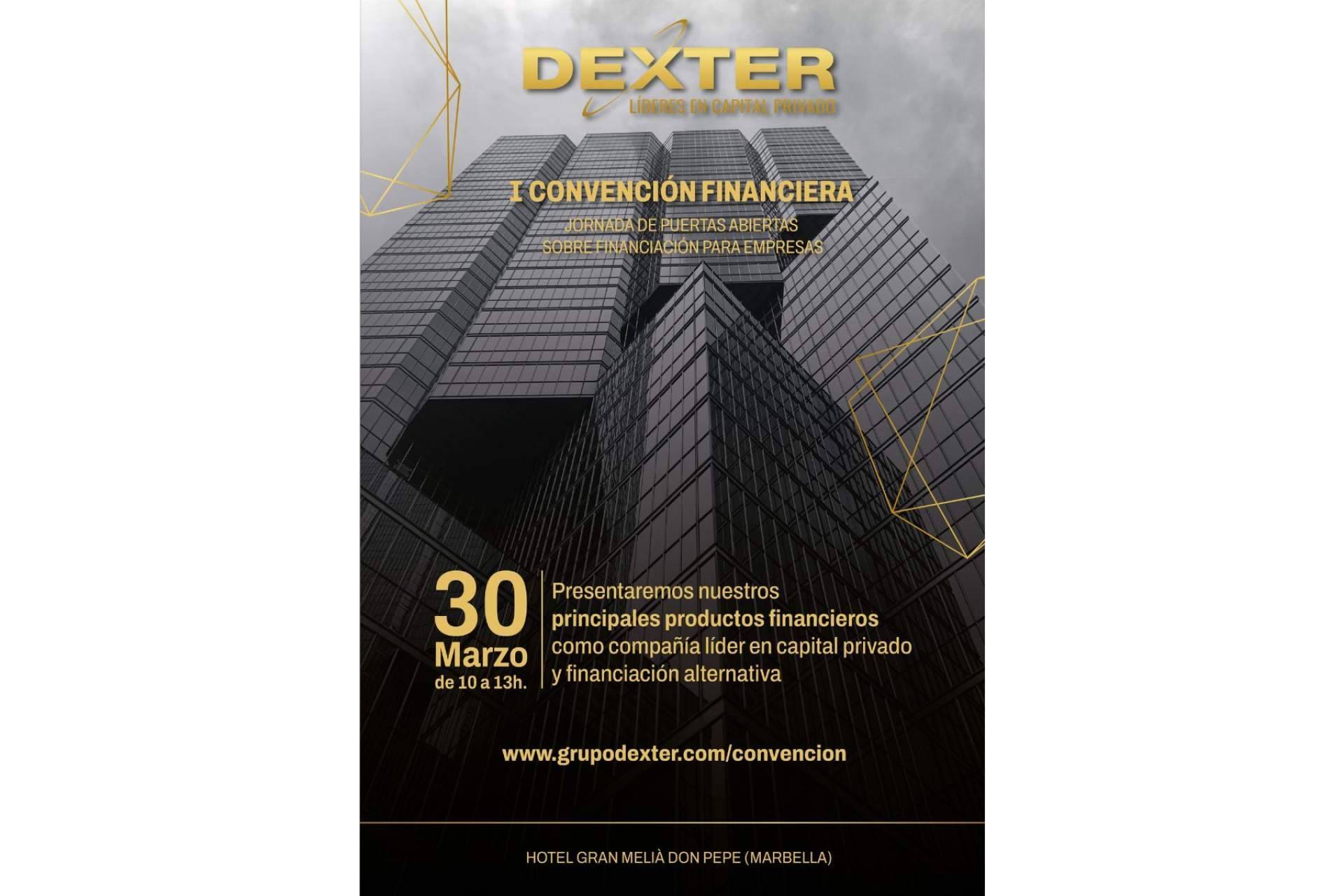 'I Convención Financiera DEXTER', llega el foro de referencia en capital privado