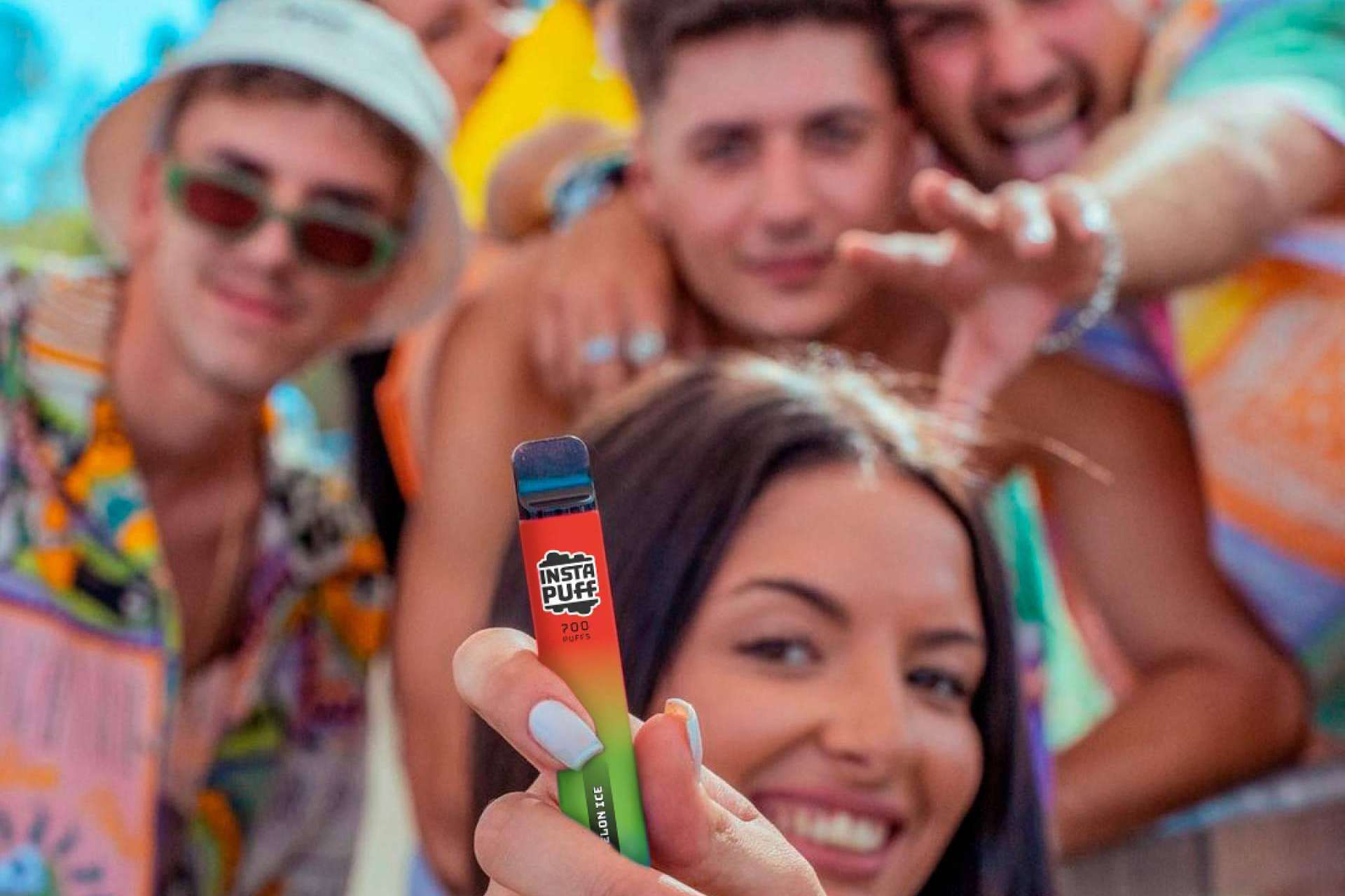 Puff váper de diversos sabores sin nicotina que brinda Insta Puff