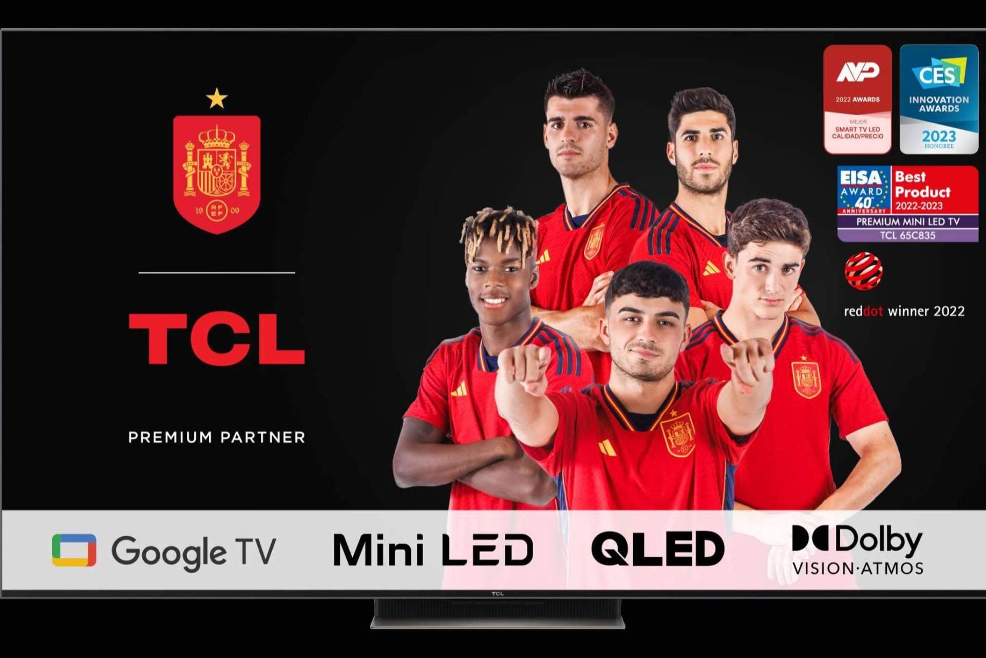 El premio Red Dot 2023 al diseño de producto es para TCL por su barra de sonido de cine en casa de la serie S64