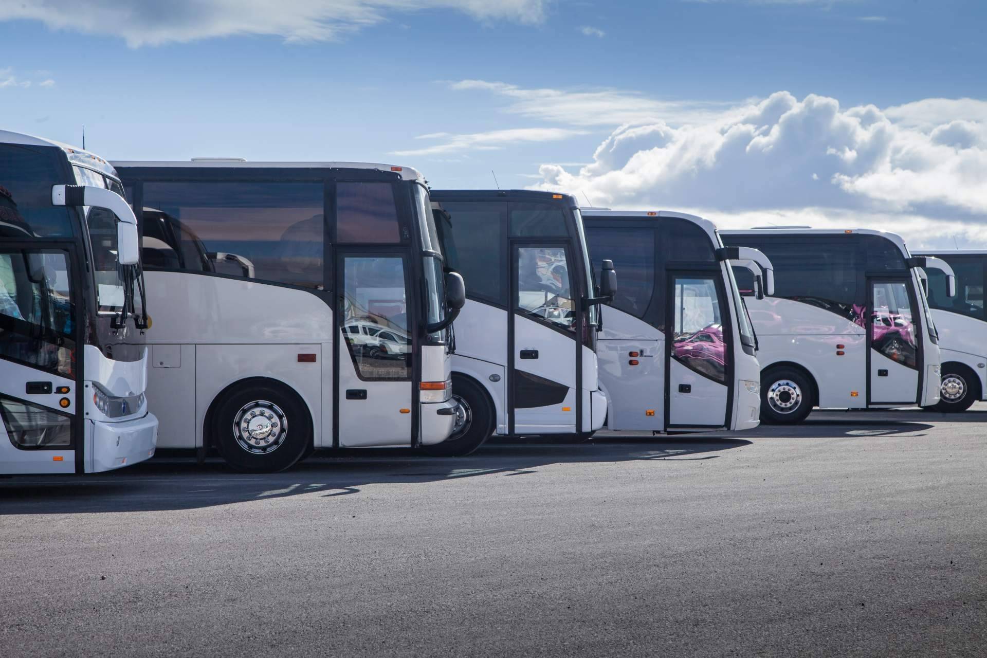 Gran flota de autobuses de ocasión con Selanbus