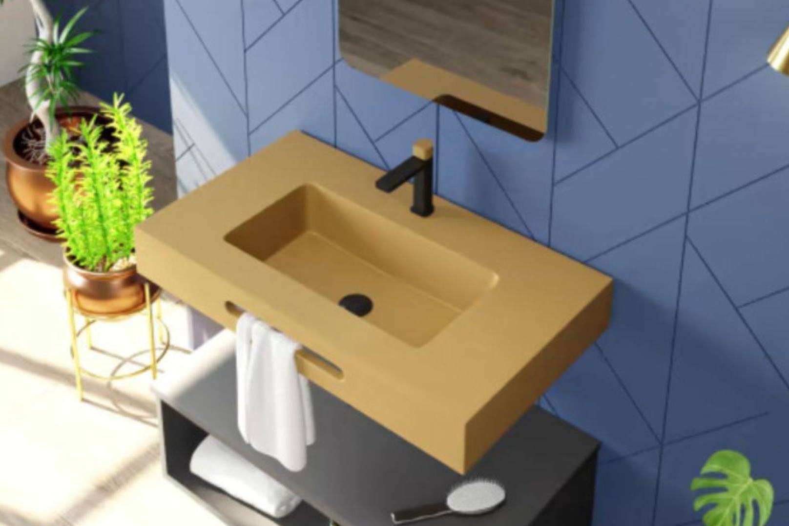 La tendencia en diseño de baños que no se puede ignorar, lavabos suspendidos de Tot Mampara