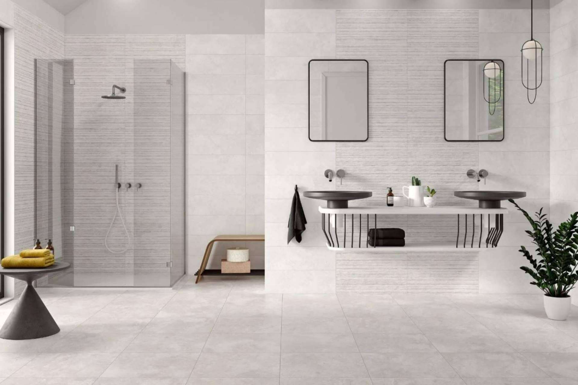 Un espacio deslumbrante y funcional con el uso de azulejos para baño