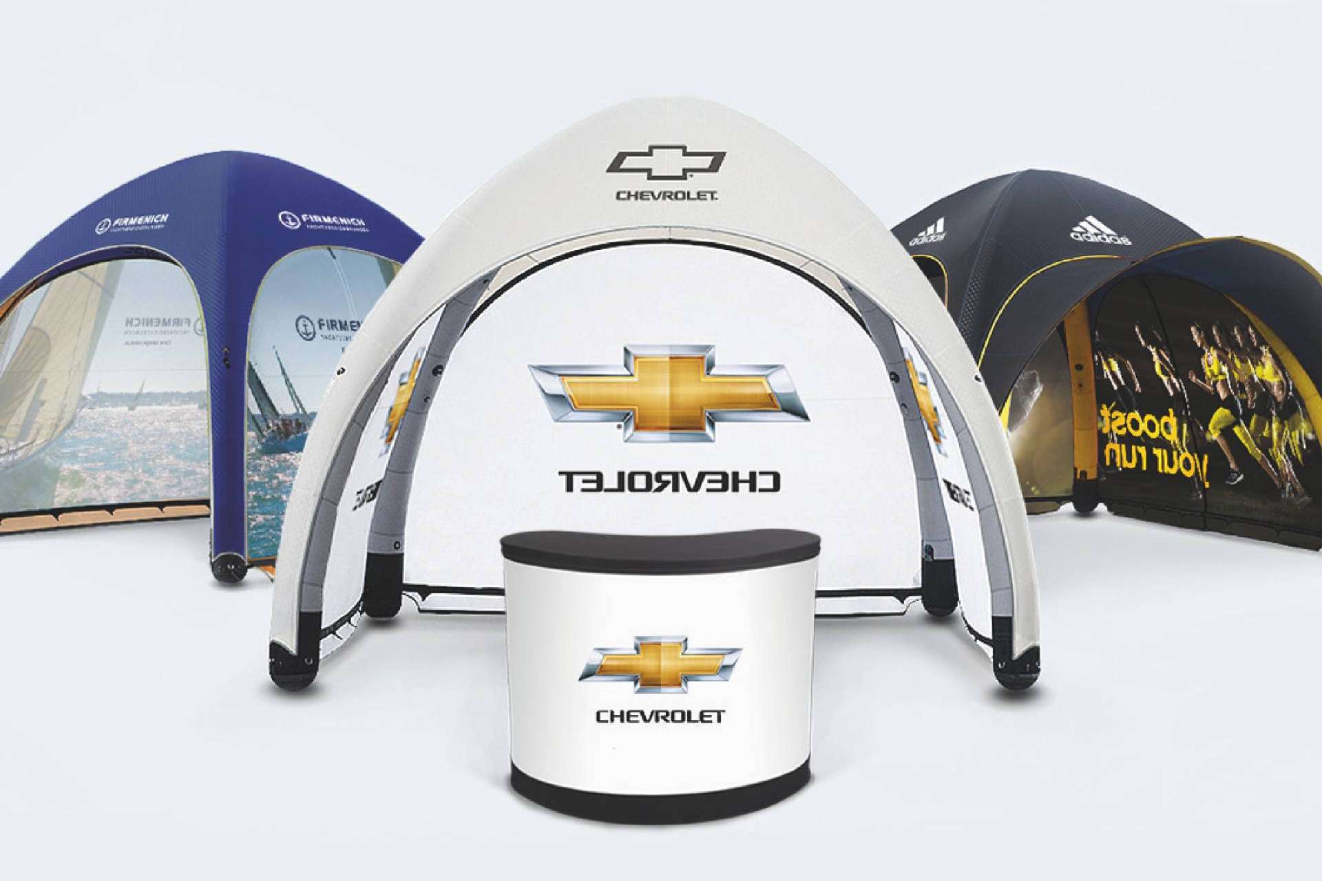 Acerca de las carpas hinchables en Olika Stands con acabados premium