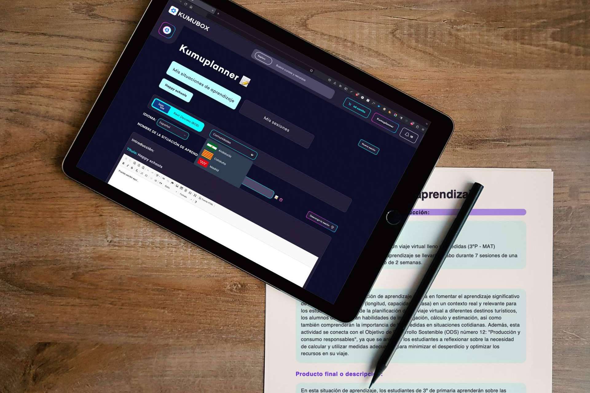 KumuPlanner, el software innovador de generación automática de situaciones de aprendizaje de Kumubox